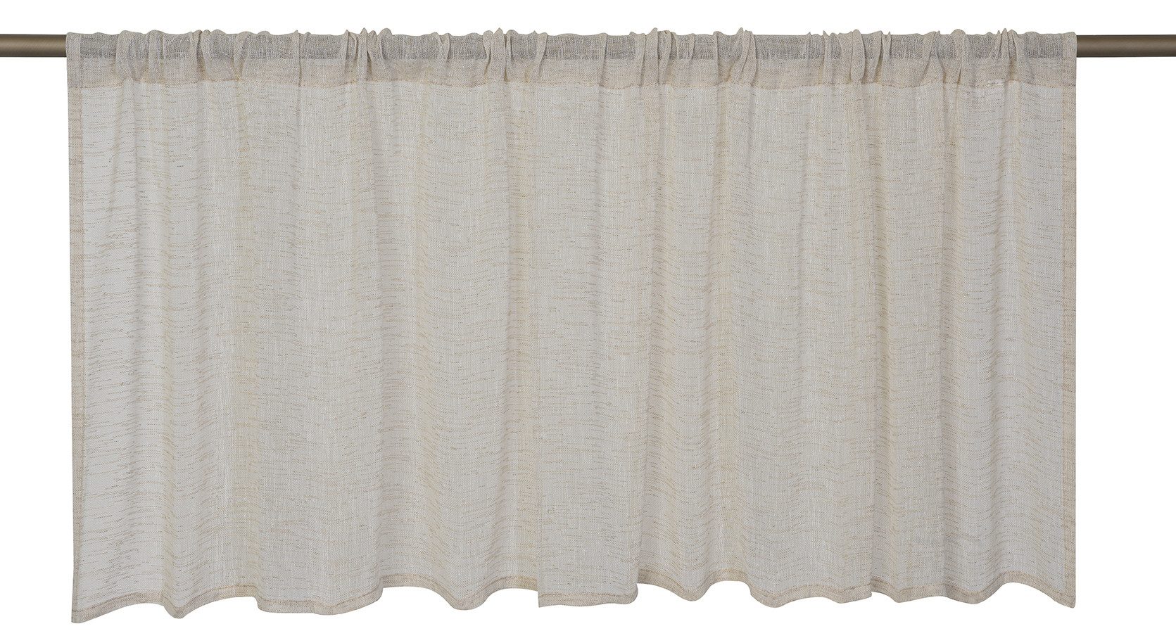 ELBERSDRUCKE Scheibengardine Bistrogardine Uni Liem beige halbtransparent 4 günstig online kaufen