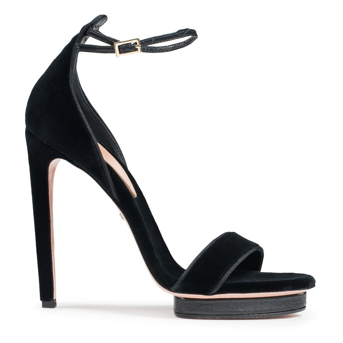 ELISABETTA FRANCHI Samt-Sandaletten High-Heel-Stiefelette