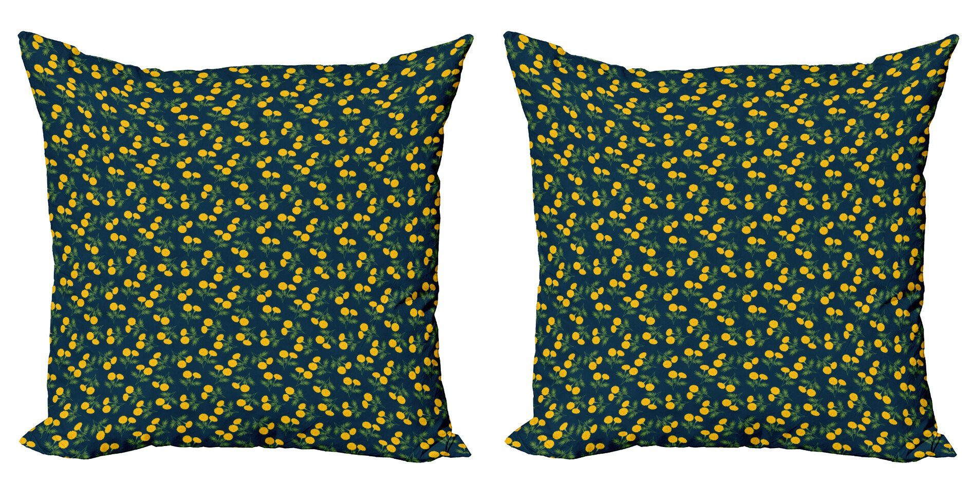 (2 Digitaldruck, Kissenbezüge Accent Abakuhaus Blume Doppelseitiger Gartennelken-Muster Stück), Modern