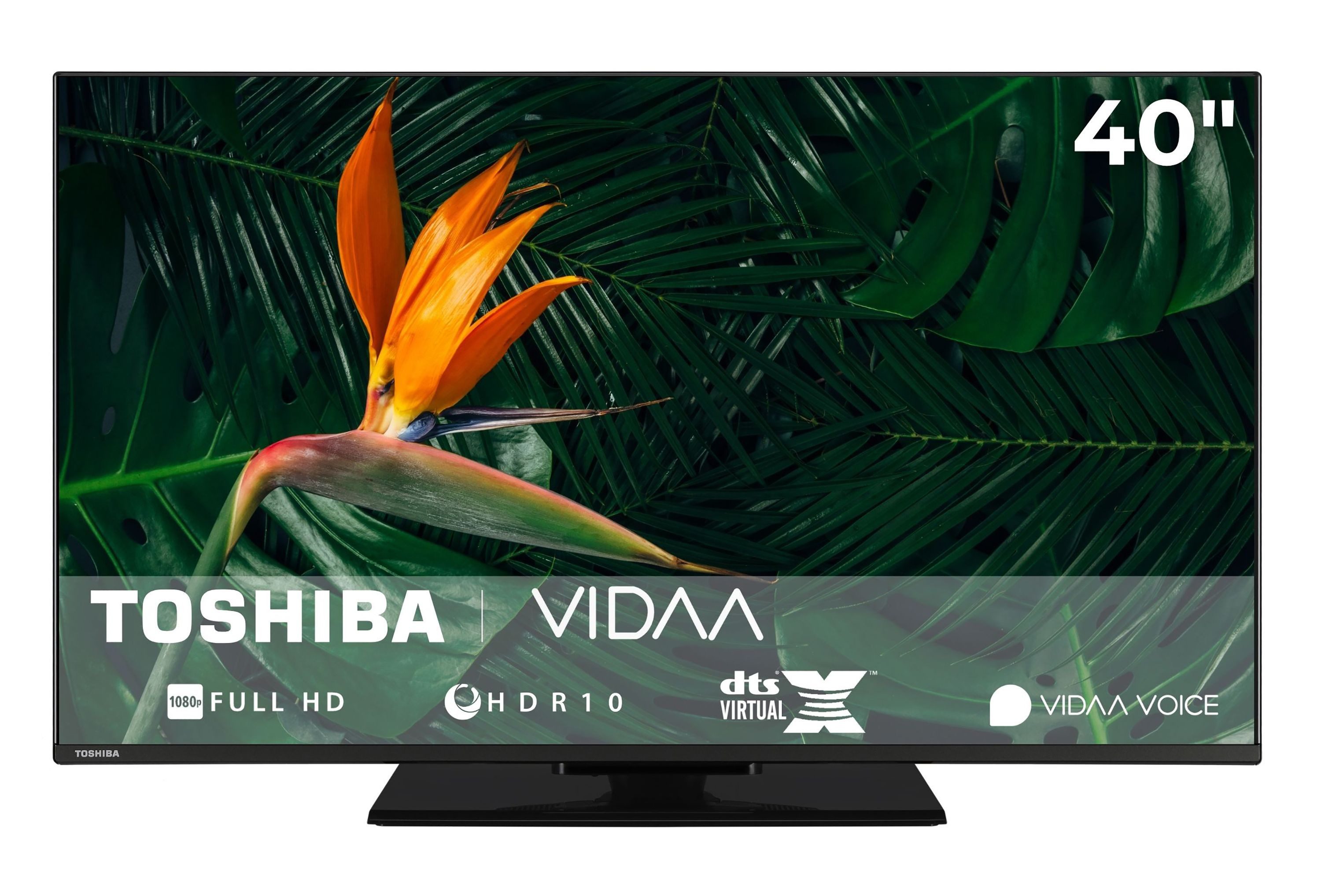 Toshiba 40LV3F63DA LCD-LED Телевизоры (100 cm/40 Zoll, Full HD, VIDAA Smart TV, HDR, Triple-Tuner, VIDAA, Bluetooth, Alexa-fähig)