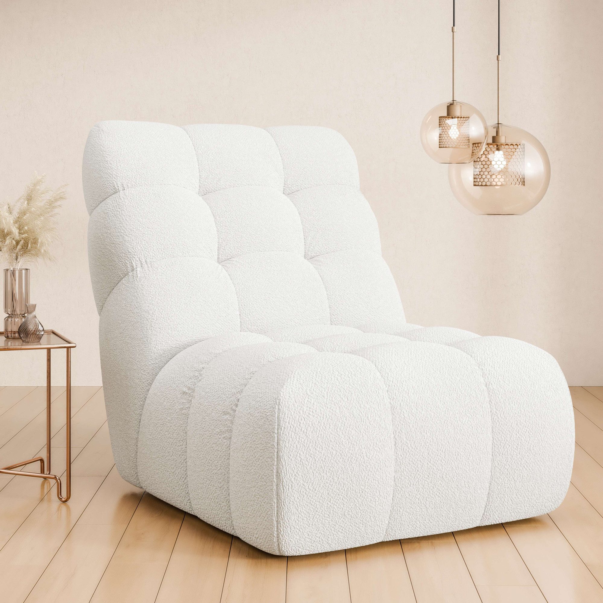 Home affaire Sessel AURELIAN, Love Seat XXL, Lese-Sessel, Big-Sessel, mit Wellenunterfederung, Velours, Struktur fein, Struktur grob