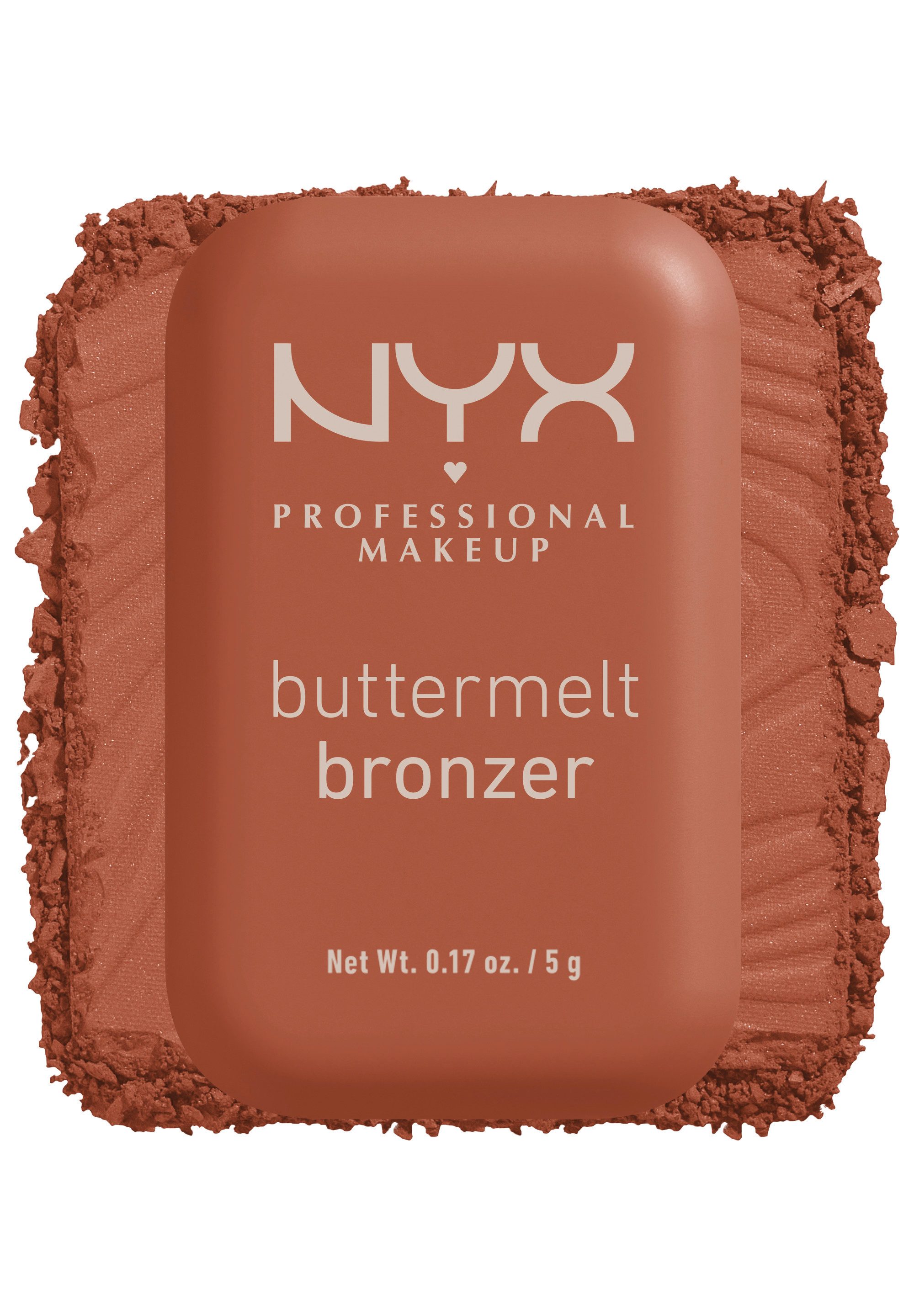 NYX PROFESSIONAL MAKEUP Bronzer BUTTERMELT BRONZE BRONZER, für einen natürlichen Glow, der den ganzen Tag lang hält
