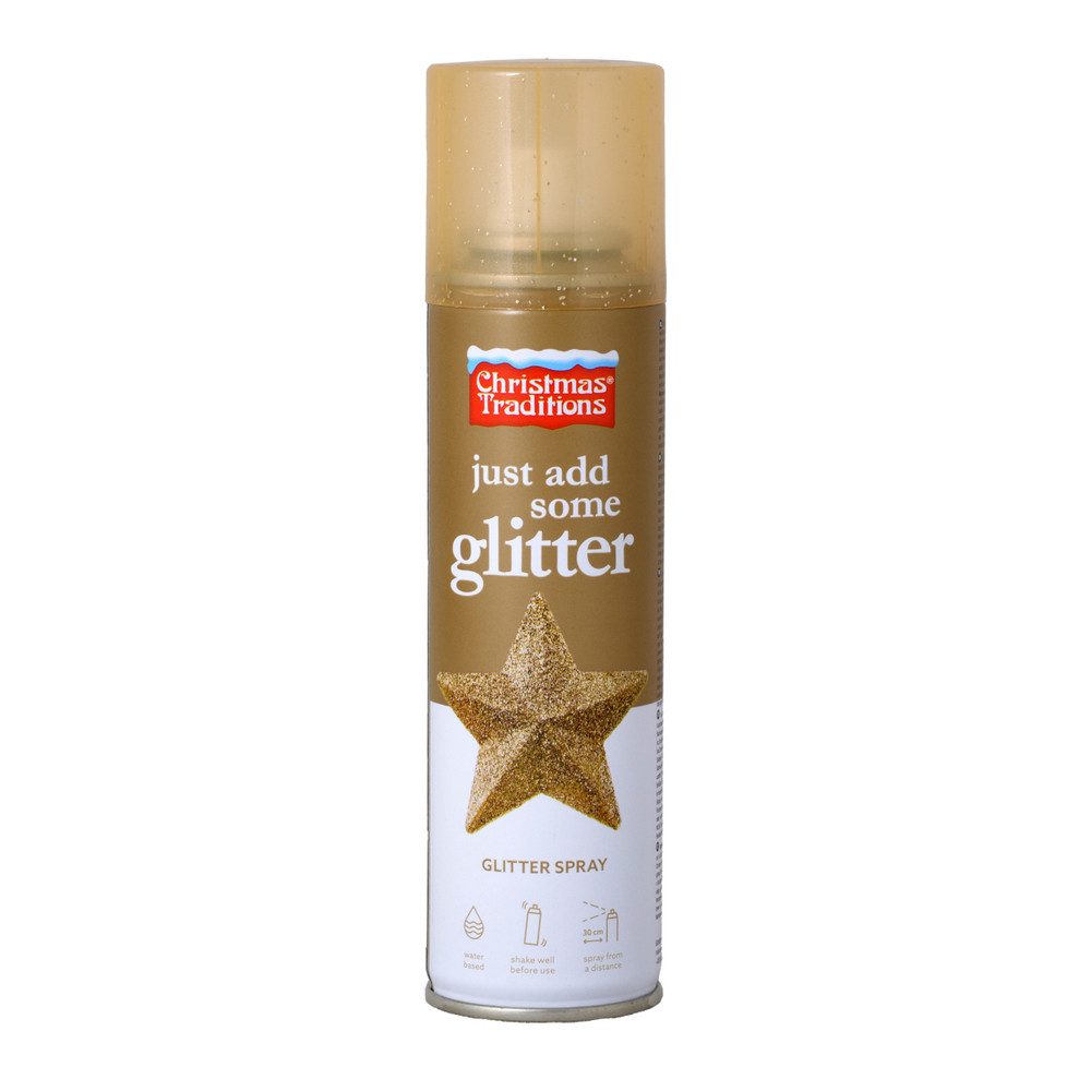 Goodmark Weihnachtsfigur Glitterspray - gold - günstig online kaufen