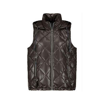 GERRY WEBER Softshellweste dunkel-braun (1-tlg)