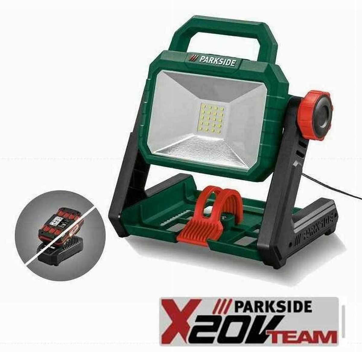 Parkside LED Точечные светильники Hybrid Akku-LED-Strahler PLSA 20-Li 220V 12 V 20 V X20V Team / X12V