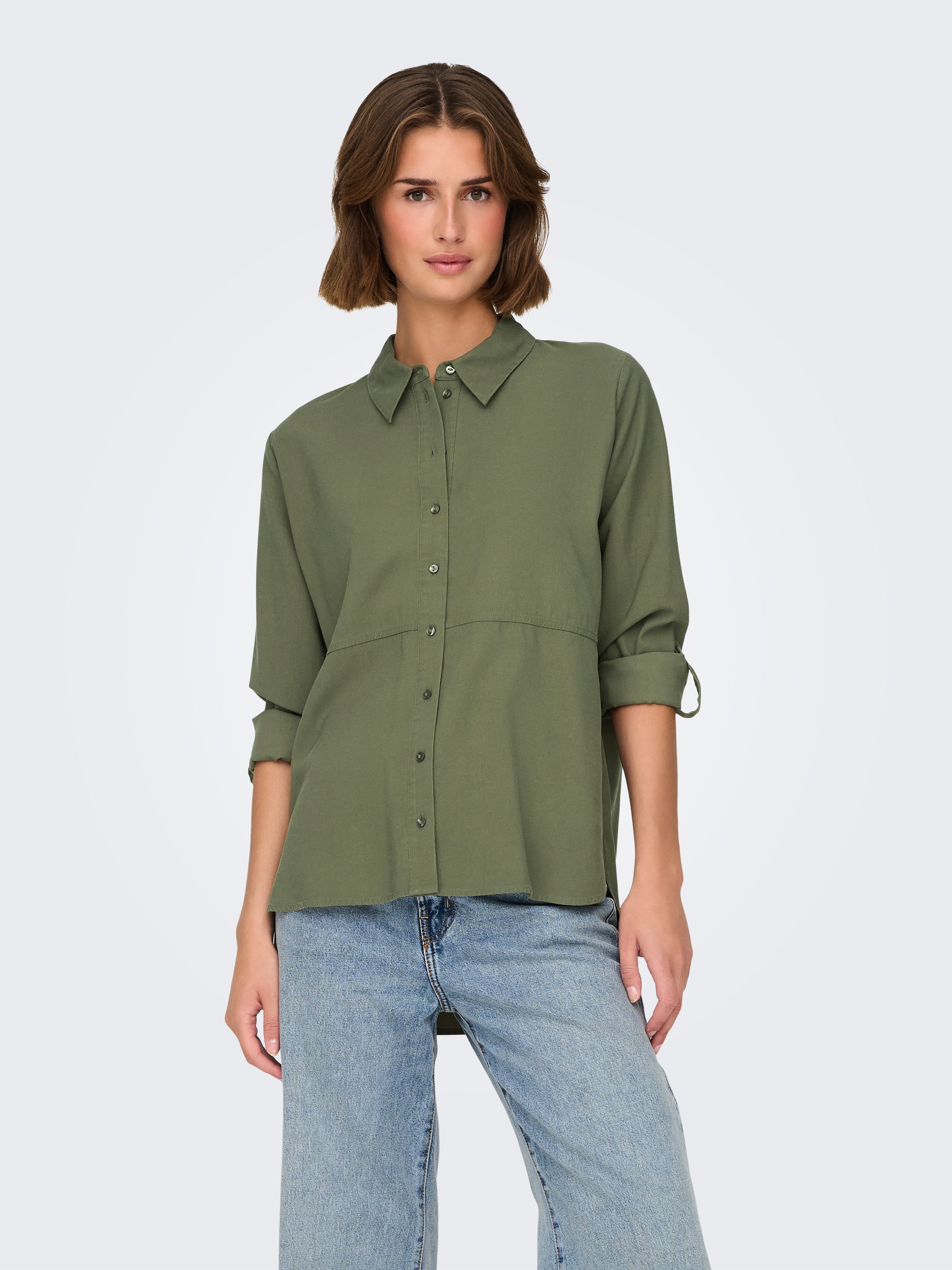 Hemdbluse JDYOLLI L/S LONG SHIRT WVN NOOS