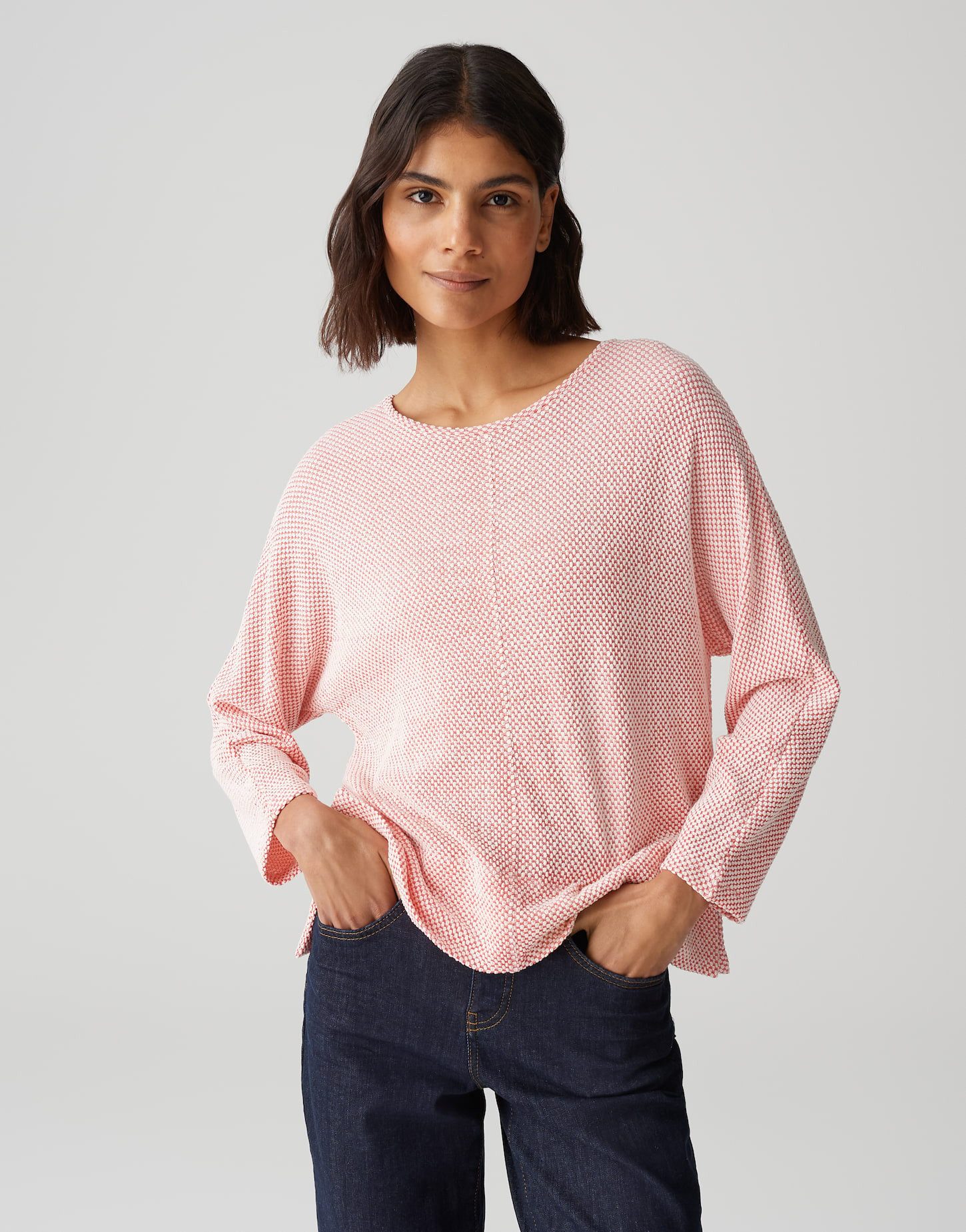 OPUS Langarmshirt Shirt SERERA Batwing Fit aus Viskose Mix günstig online kaufen