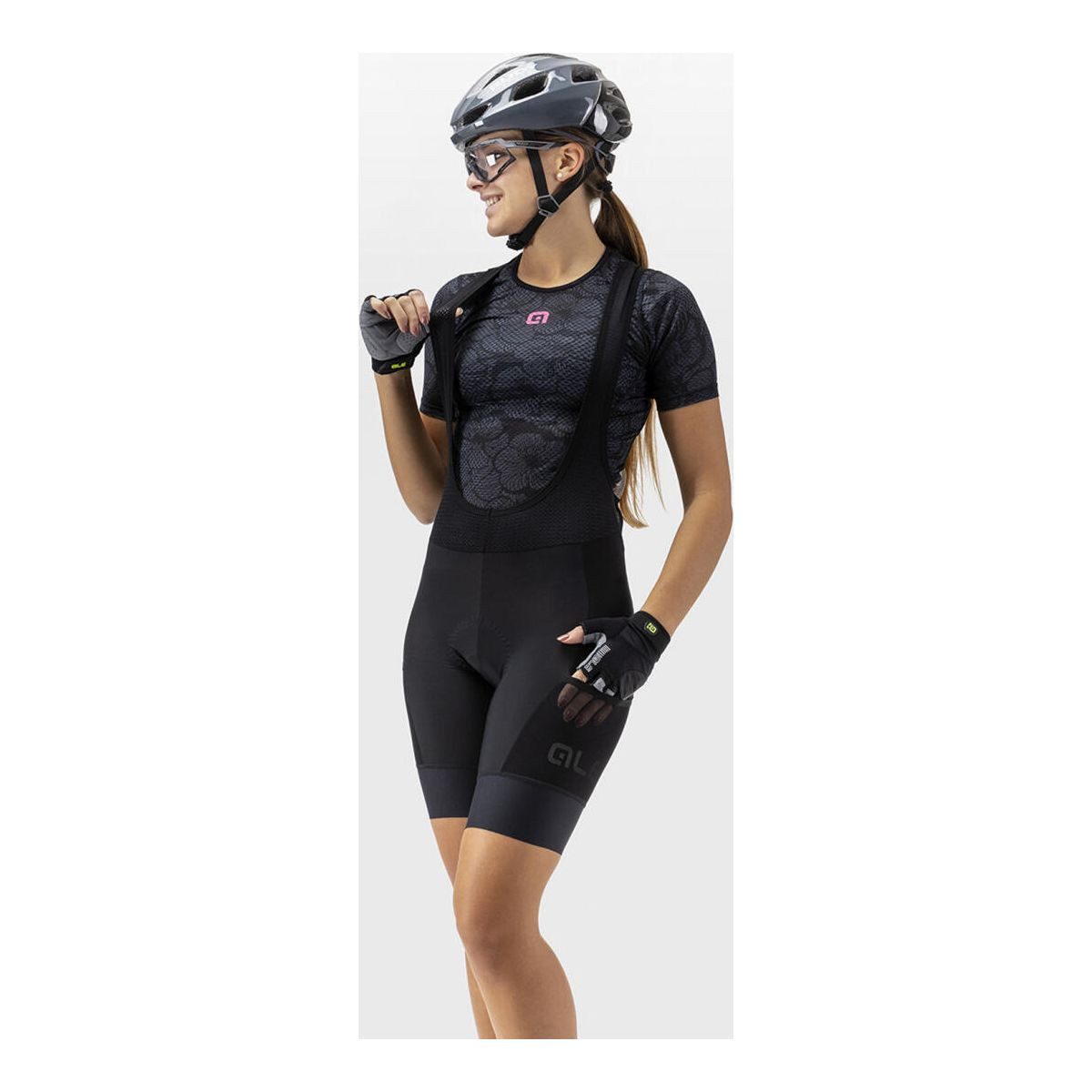 alé Fahrradhose Stones Cargo Perfekt für Radfahrerinnen: Leistungsstarke Bibshorts mit UV-Schutz
