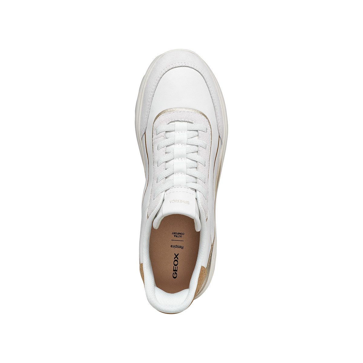 Geox GEOX SPHERICA PLUS, Sneaker, Weiß,kombiniert, Damen Sneaker