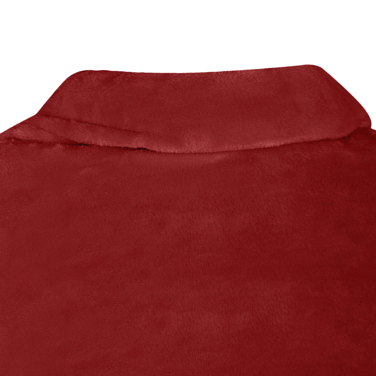 vidaXL Unisex-Bademantel Decken-Hoodie Bordeauxrot F Flanell, Vlies
