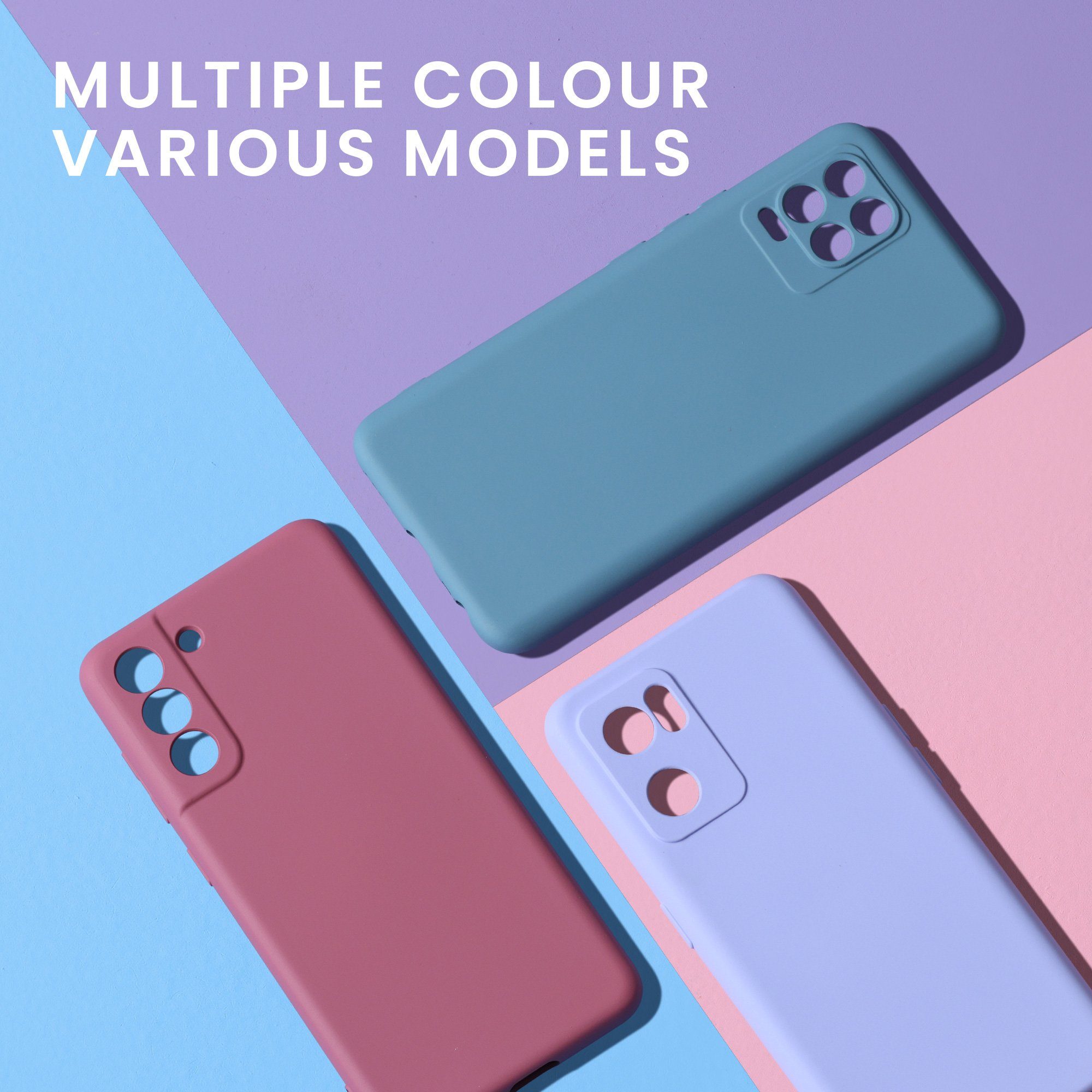 kwmobile Handyhülle Slim Case für Oppo A16 / A16s / A54s, Hülle Silikon Handy - Handyhülle gummiert – Bild 4 von 5