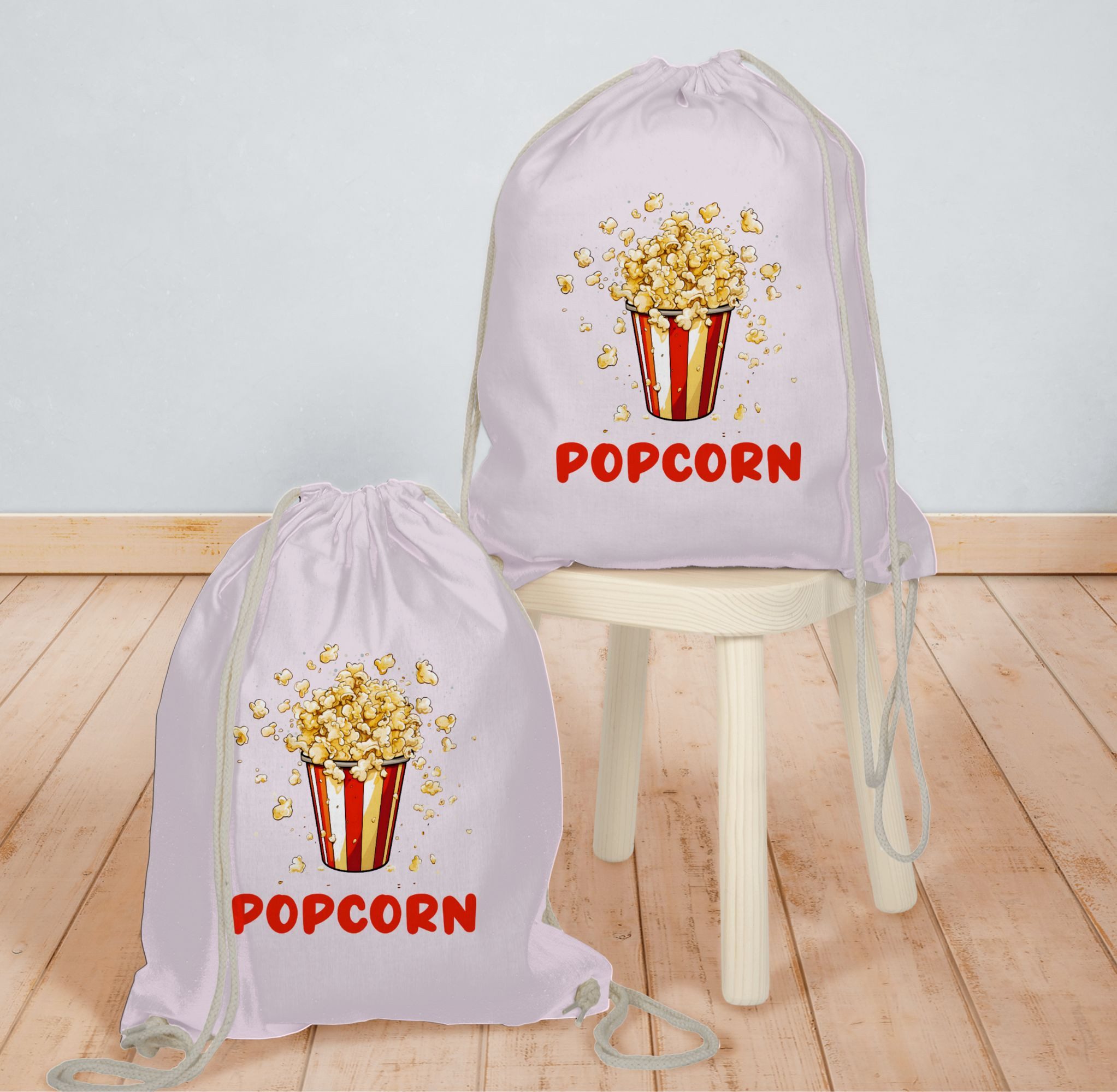 Shirtracer Turnbeutel Popcorn Fan I Popcornverkleidung Karneval I Filmliebhaber Pop Corn I F, Karneval & Fasching