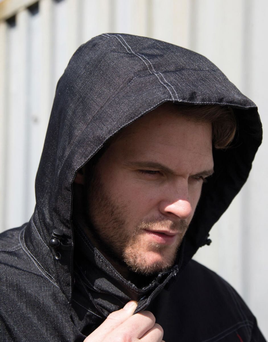 Result Arbeitsjacke Denim Texture Rugged Arbeitsjacke +Wasserdicht