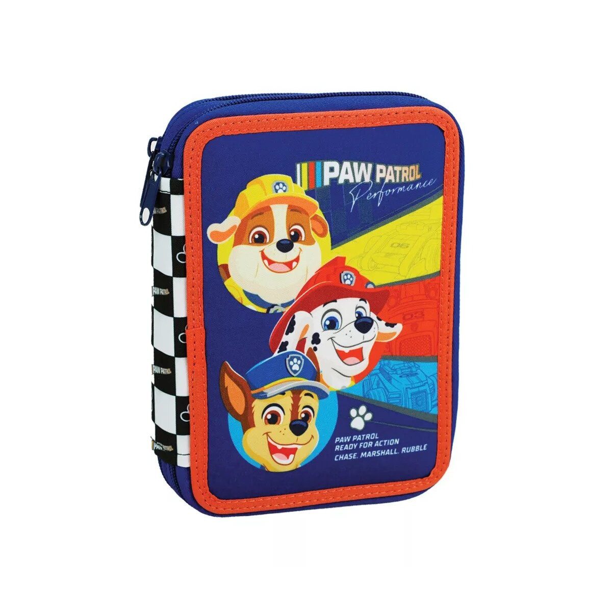 PAW PATROL Federmäppchen Paw Patrol Racing gefülltes 2-stöckiges Federmäppchen