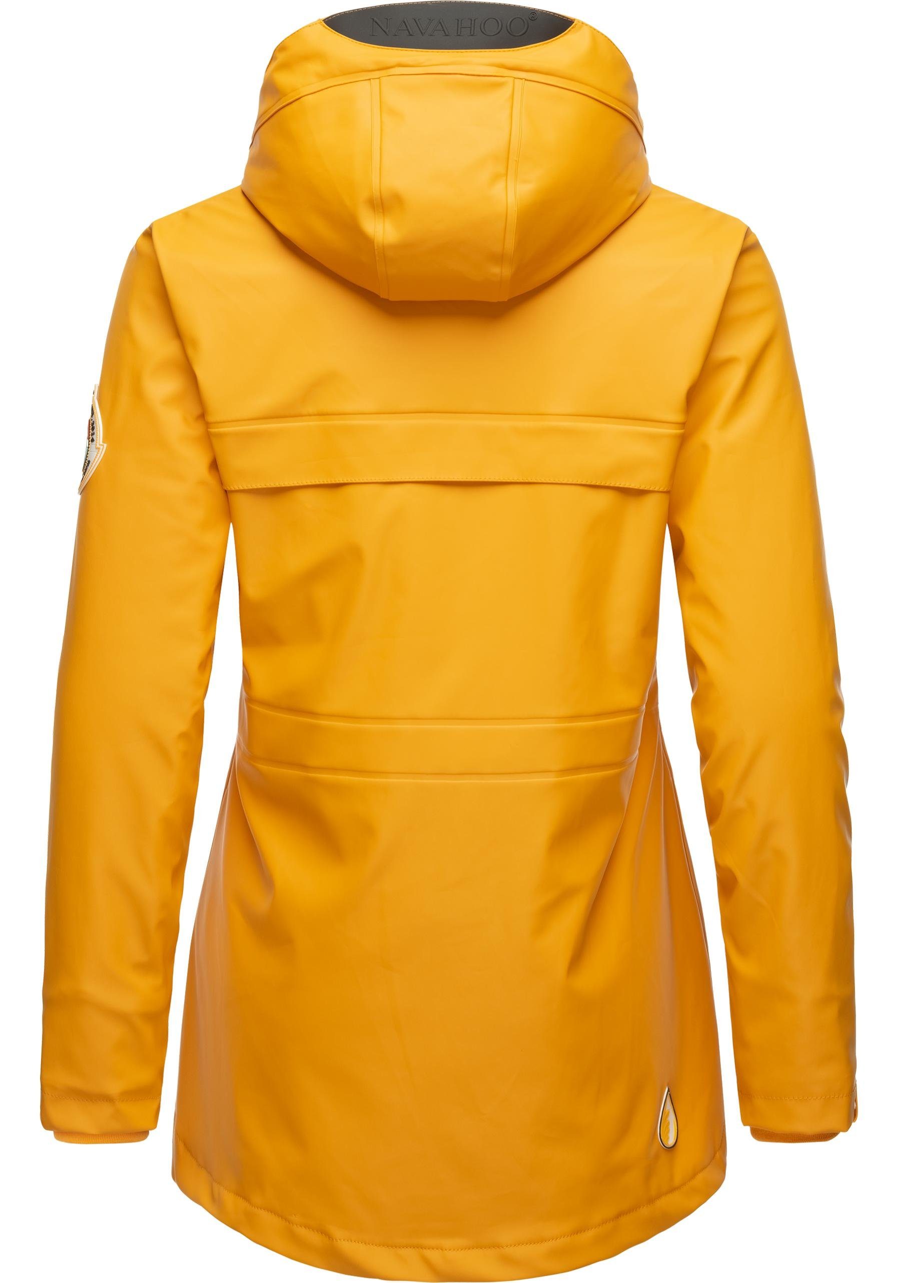 Navahoo Regenjacke Oceans Heart stylischer wasserdichter Regenmantel mit Kapuze