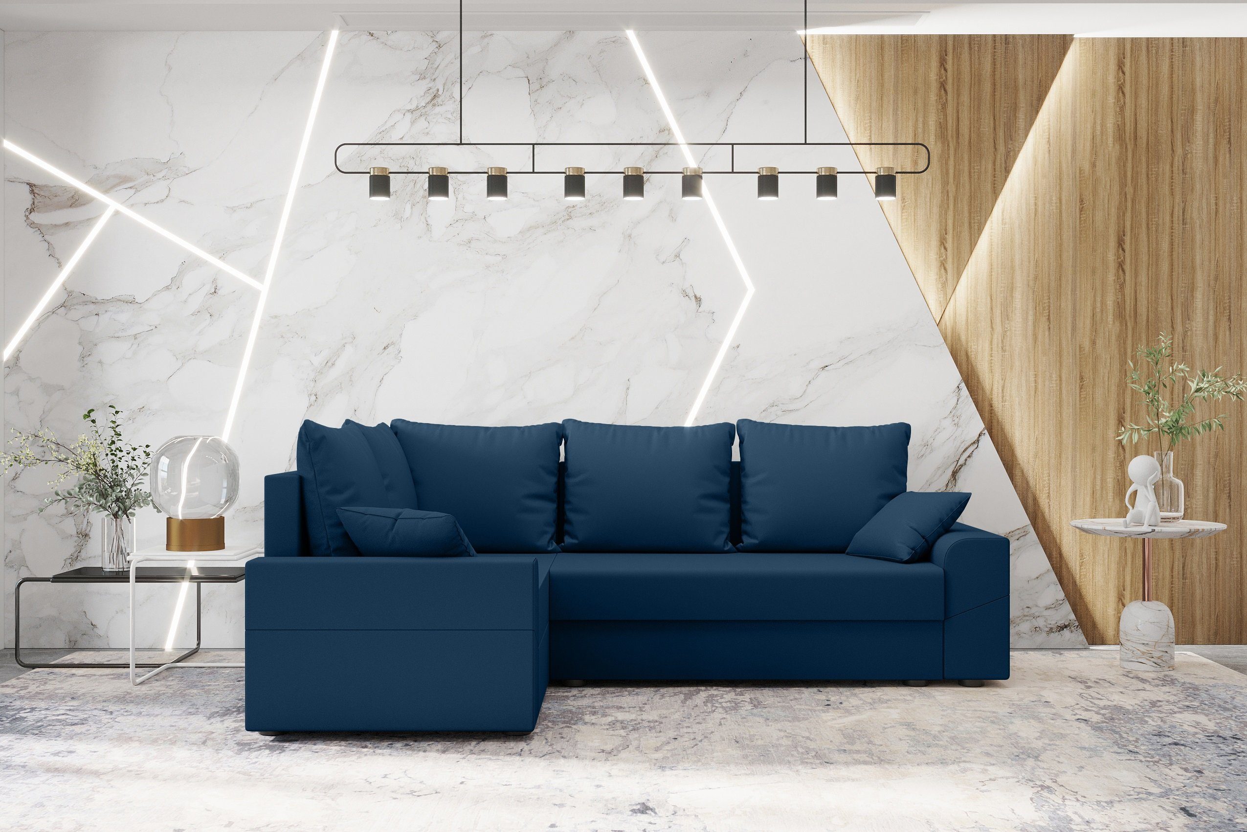 Stylefy L-Form, Modern Sitzkomfort, Ecksofa Design Bettfunktion, Eckcouch, Sofa, mit mit Bettkasten, Montero,