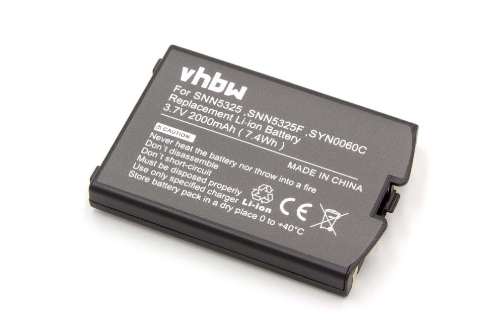 vhbw kompatibel mit Iridium 9505 Li-Ion Smartphone-Akku mAh 9500, (3,7 2000 V)