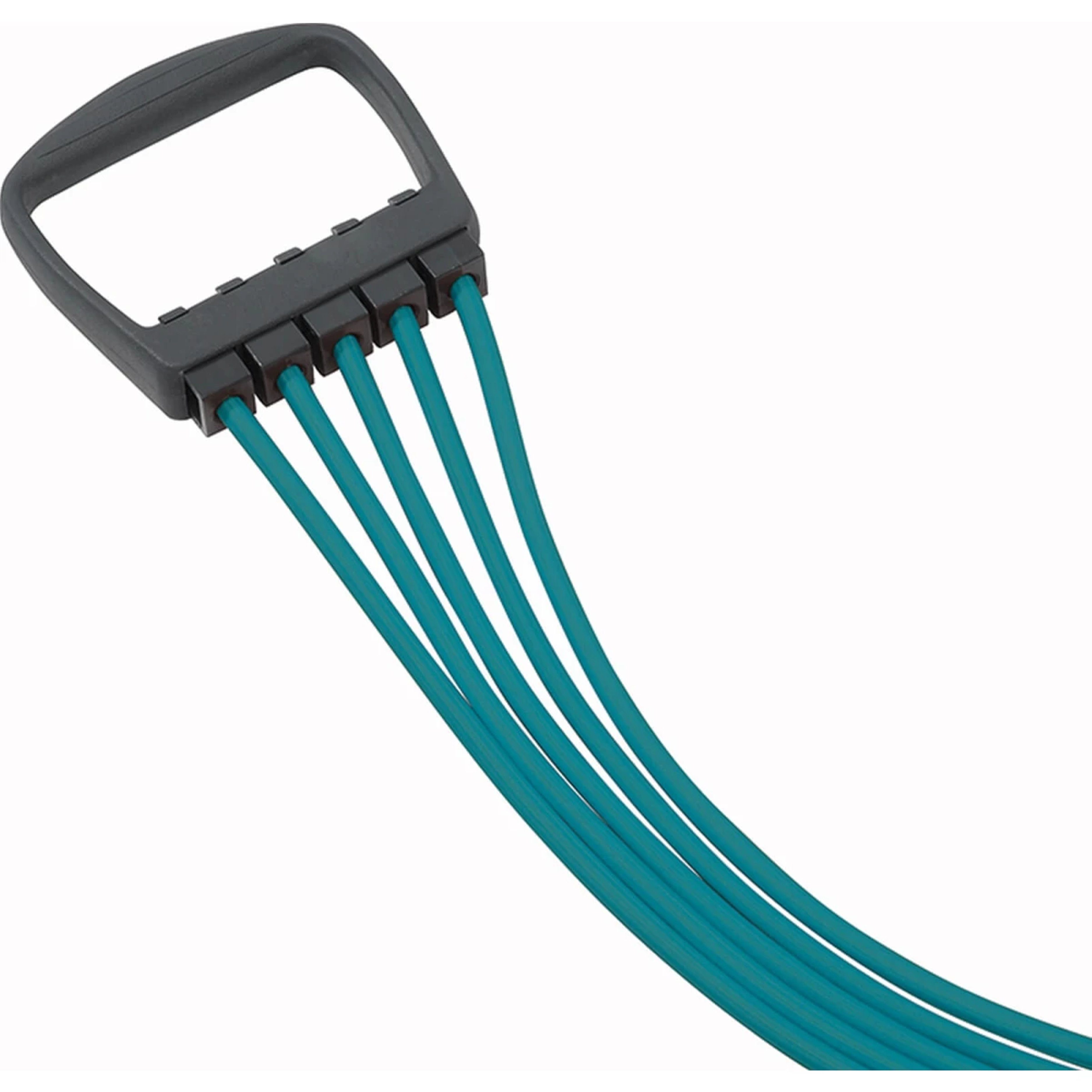 Deuser-Sports Trainingsbänder Deuser Band Zugband Zugseil grün extra stark 119003 Expand, Expander einstellbar, 5 abnehmbare elastische Schläuche