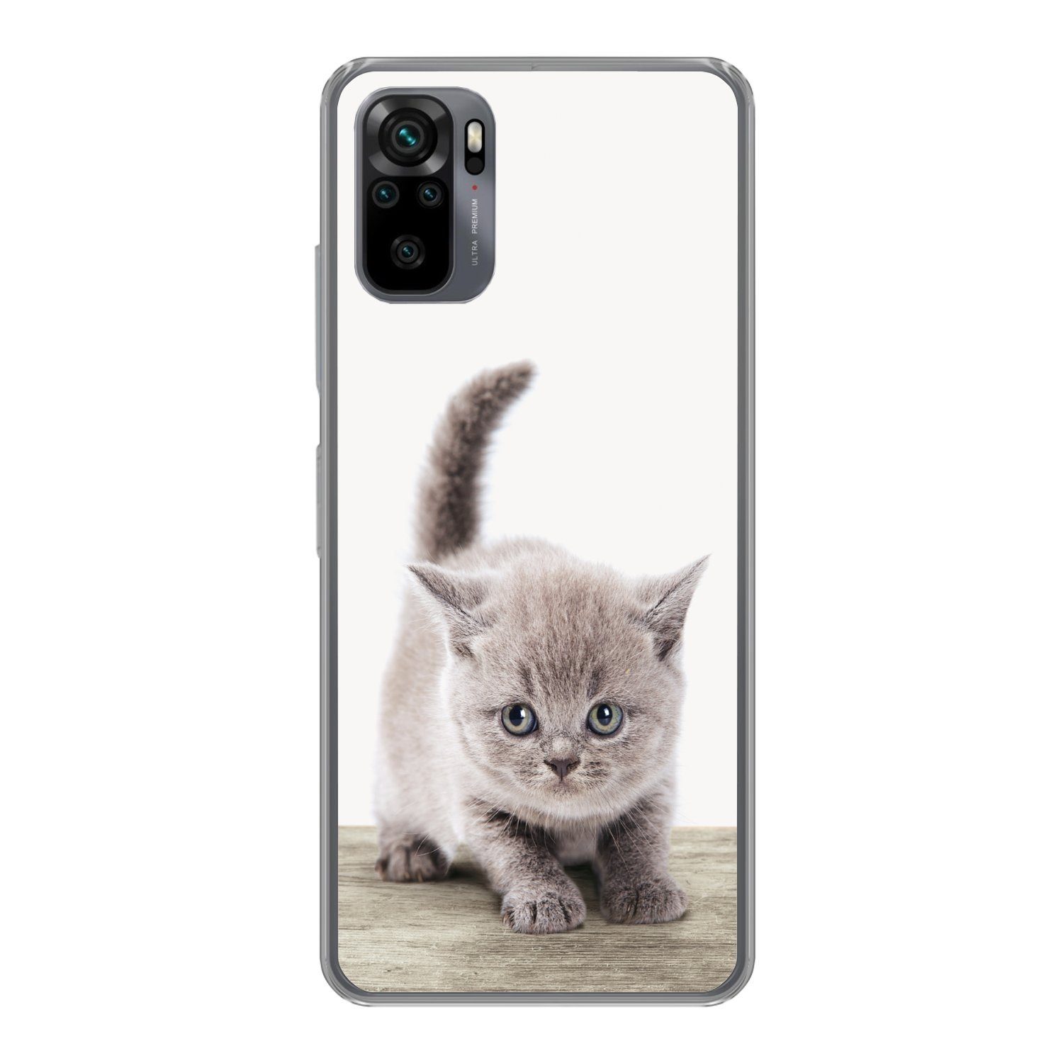 MuchoWow Handyhülle für Xiaomi Redmi Note 10 Pro Kätzchen - Katze - Haustiere - Jungen - K, Phone Case, Silikon, Schutzhülle Dünn