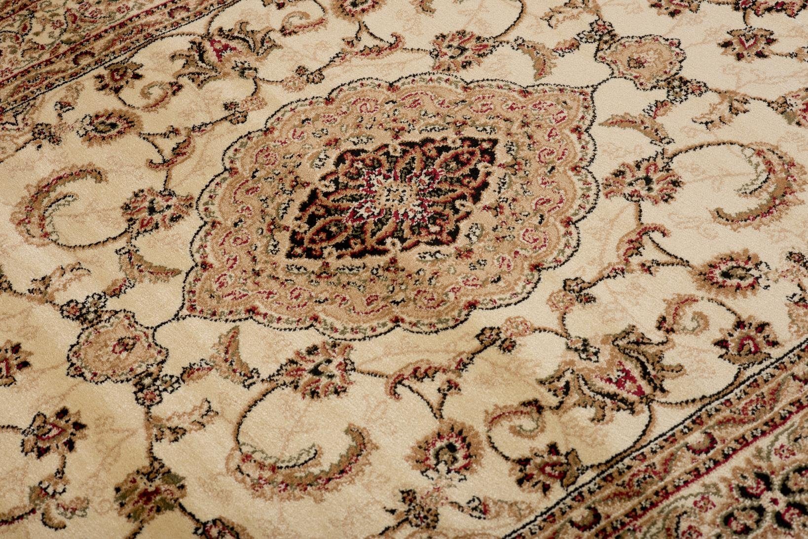 Orientteppich Oriente Teppich - Traditioneller für 170 Wohnzimmerteppich cm, Fußbodenheizung, Mazovia, x Geeignet Beige, Pflegeleicht, Orient 120 Teppich