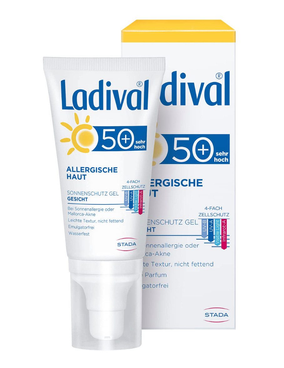 Sonnenschutzcreme Allergische Haut Sonnenschutz Gel für das Gesicht LSF 50+