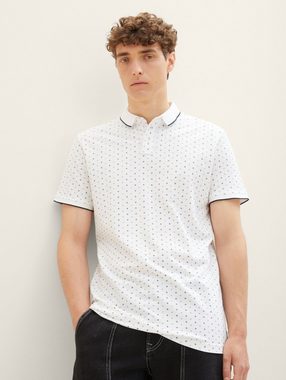 TOM TAILOR Denim Poloshirt Poloshirt mit Allover-Print