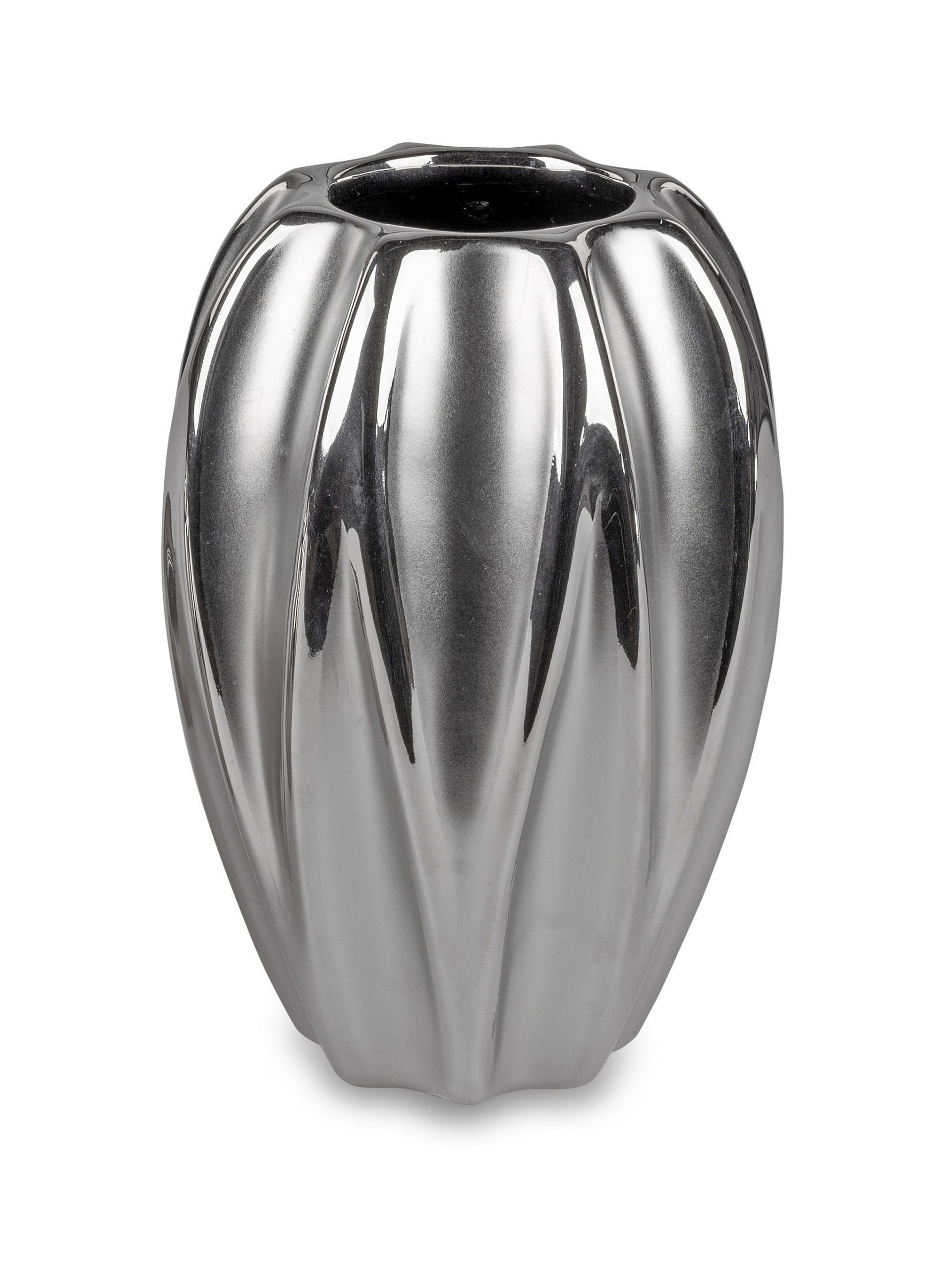 formano Dekovase Vase matt Silber in günstig online kaufen