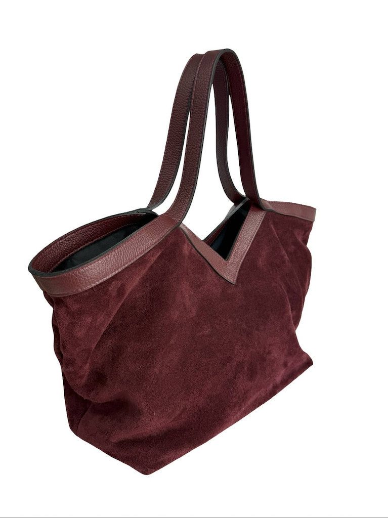 BZNA Beuteltasche Marini Wildleder Italy Damen Handtasche Schultertasche Tasche