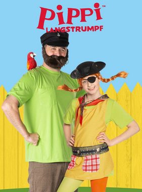 Maskworld Kostüm Pippi in Taka-Tuka-Land Piratenset, Alles was Du brauchst, um Pippi Langstrumpfs Papa zu befreien!