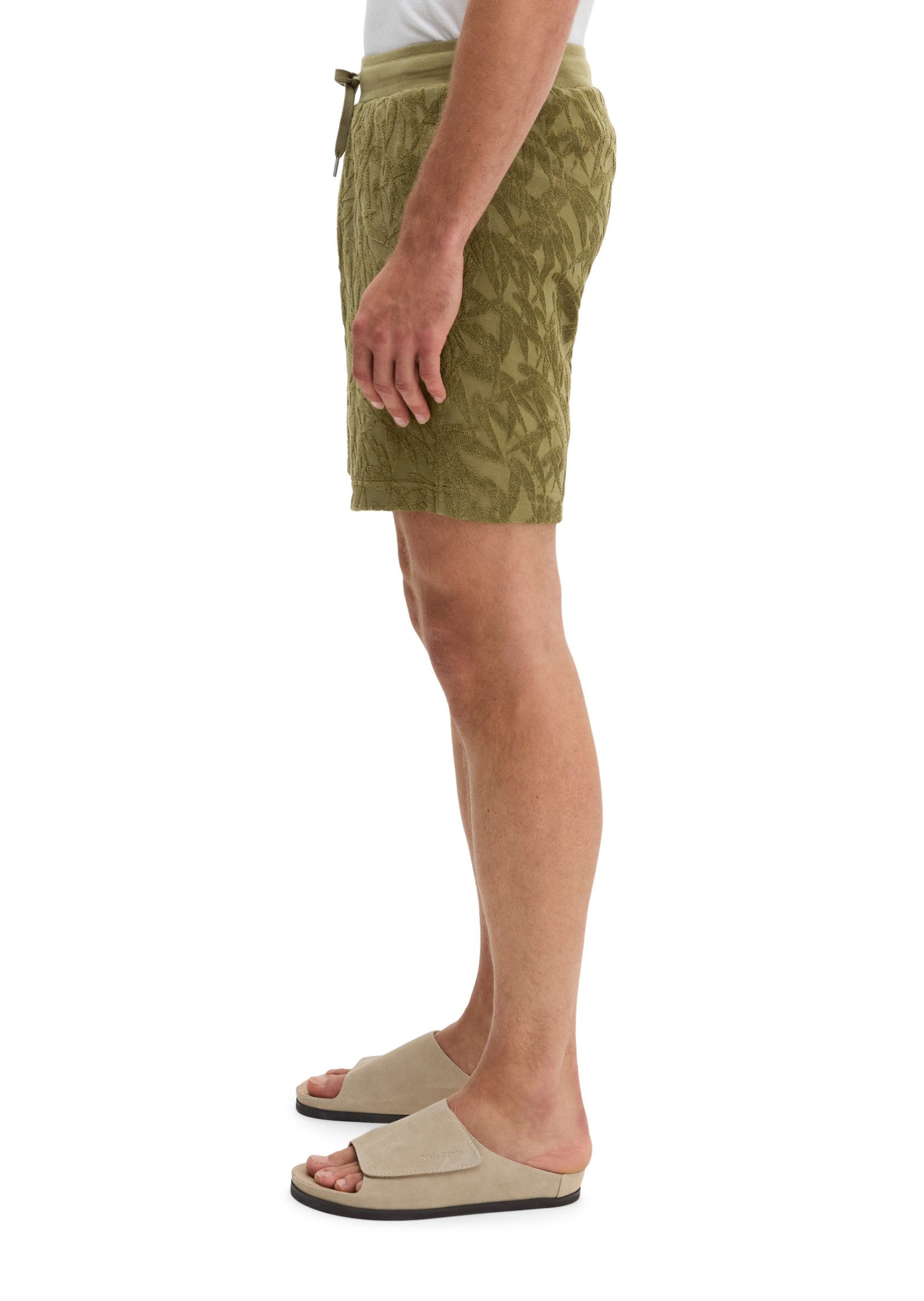 Marc O'Polo Shorts mit weichem Frottee-Blattmuster – Bild 2 von 5