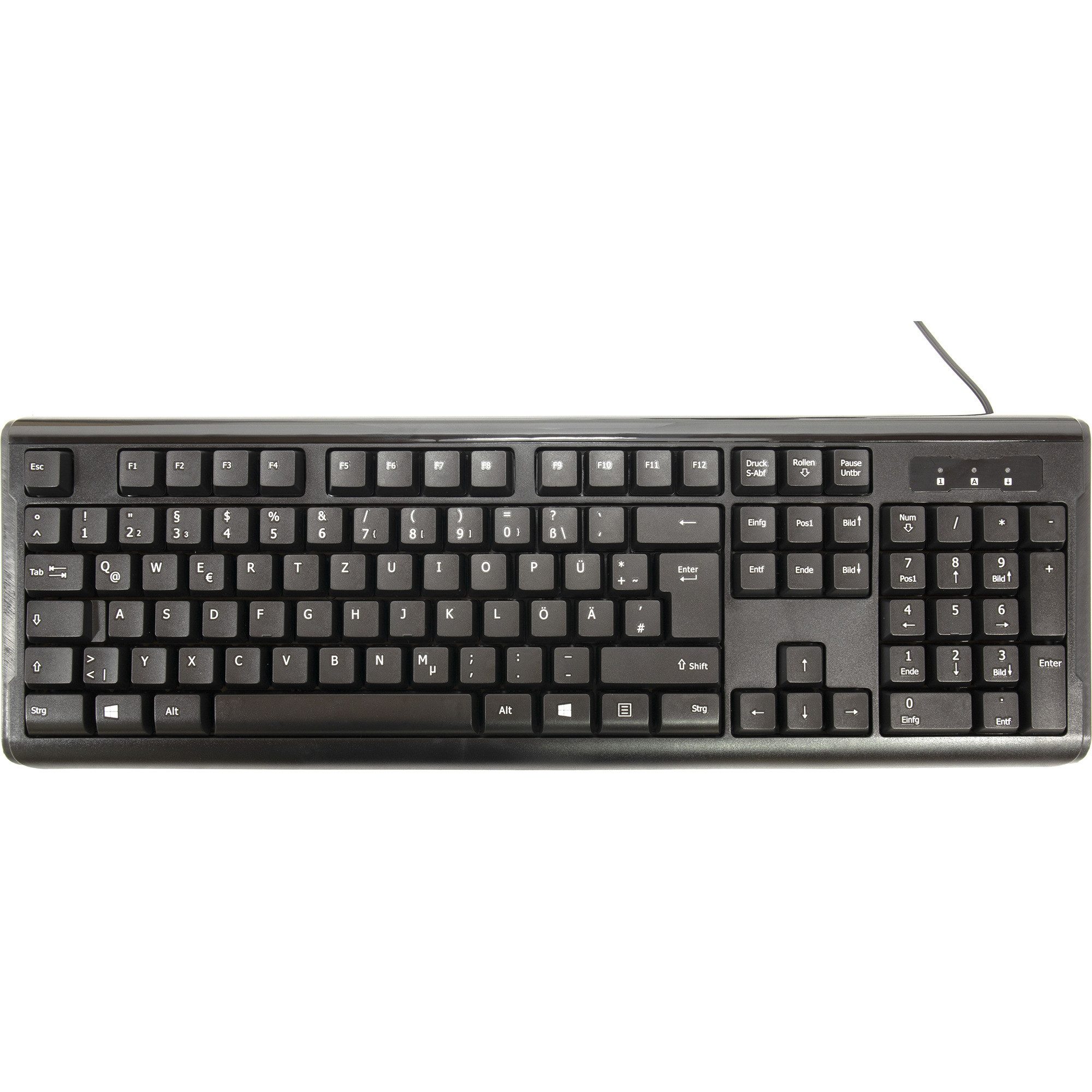 Inter-Tech Inter-Tech KB-102DE, Desktop-Set Tastatur- und Maus-Set
