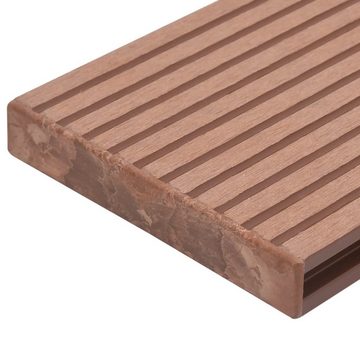 Teppichboden Endkappen für Terrassendielen 10 Stk. Braun Kunststoff, vidaXL