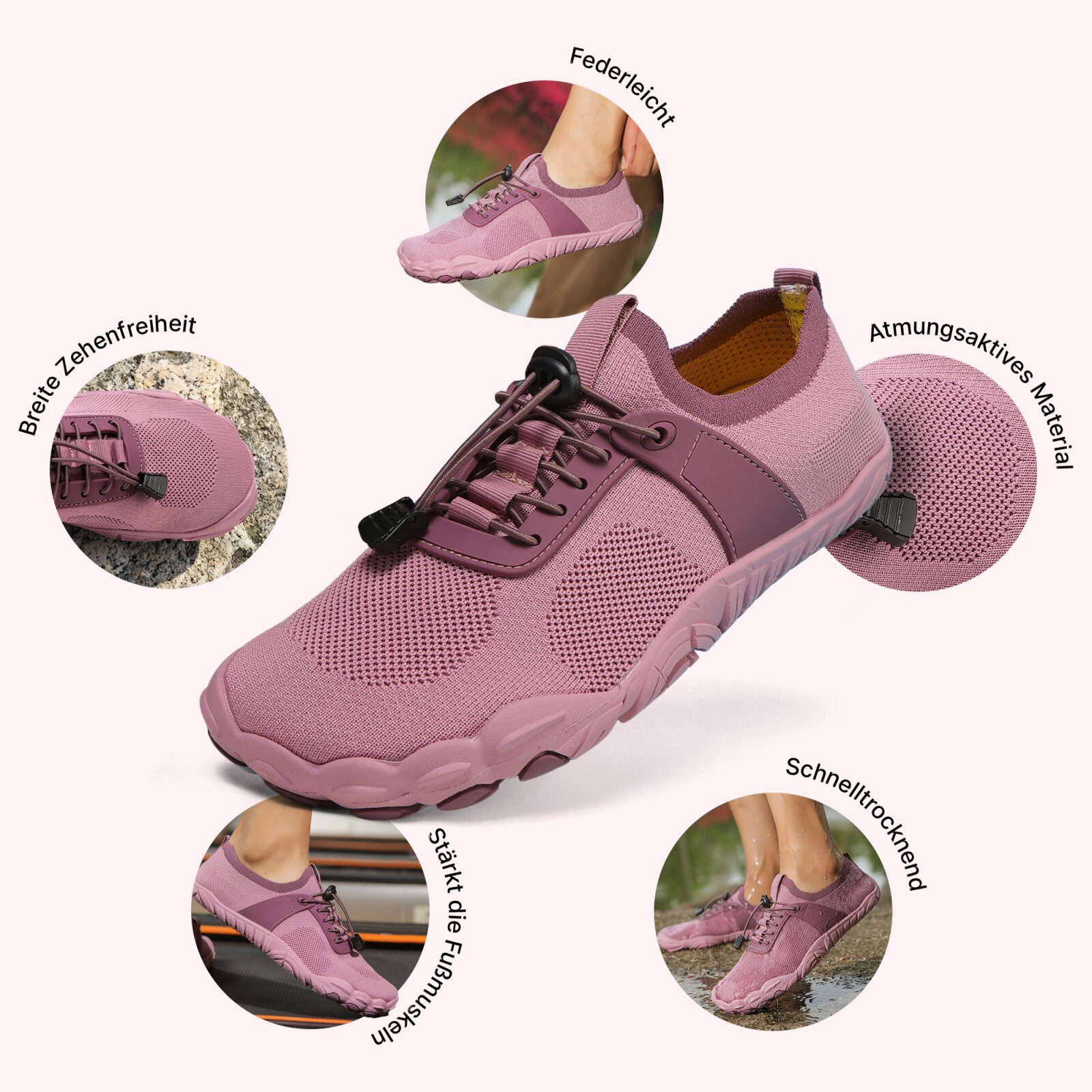 DOTALES Airstep Barfußschuhe Damen & Herren Barfuß Sneaker Barfußschuh Minimalschuhe