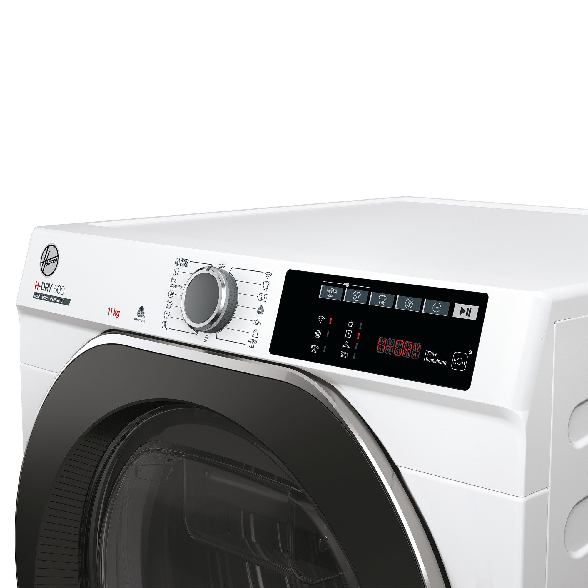 Hoover Wärmepumpentrockner H-DRY500 NDEH11A2TCBEXS-S, AquaVision-System, Wolle-Programm, Knitterschutzfunktion, 5D-Display – Bild 3 von 5