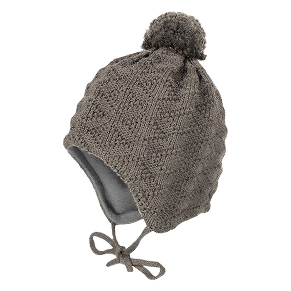 MAXIMO Strickmütze MINI-Mütze Struktur ausgenäht Pompon günstig online kaufen