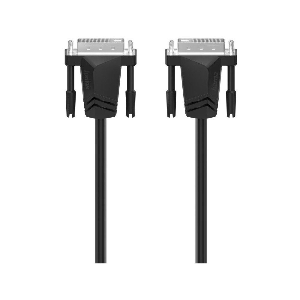 Hama Hama DVI-Kabel 1,5m schwarz - hochwertiges Kabel. Adapter DVI zu DVI