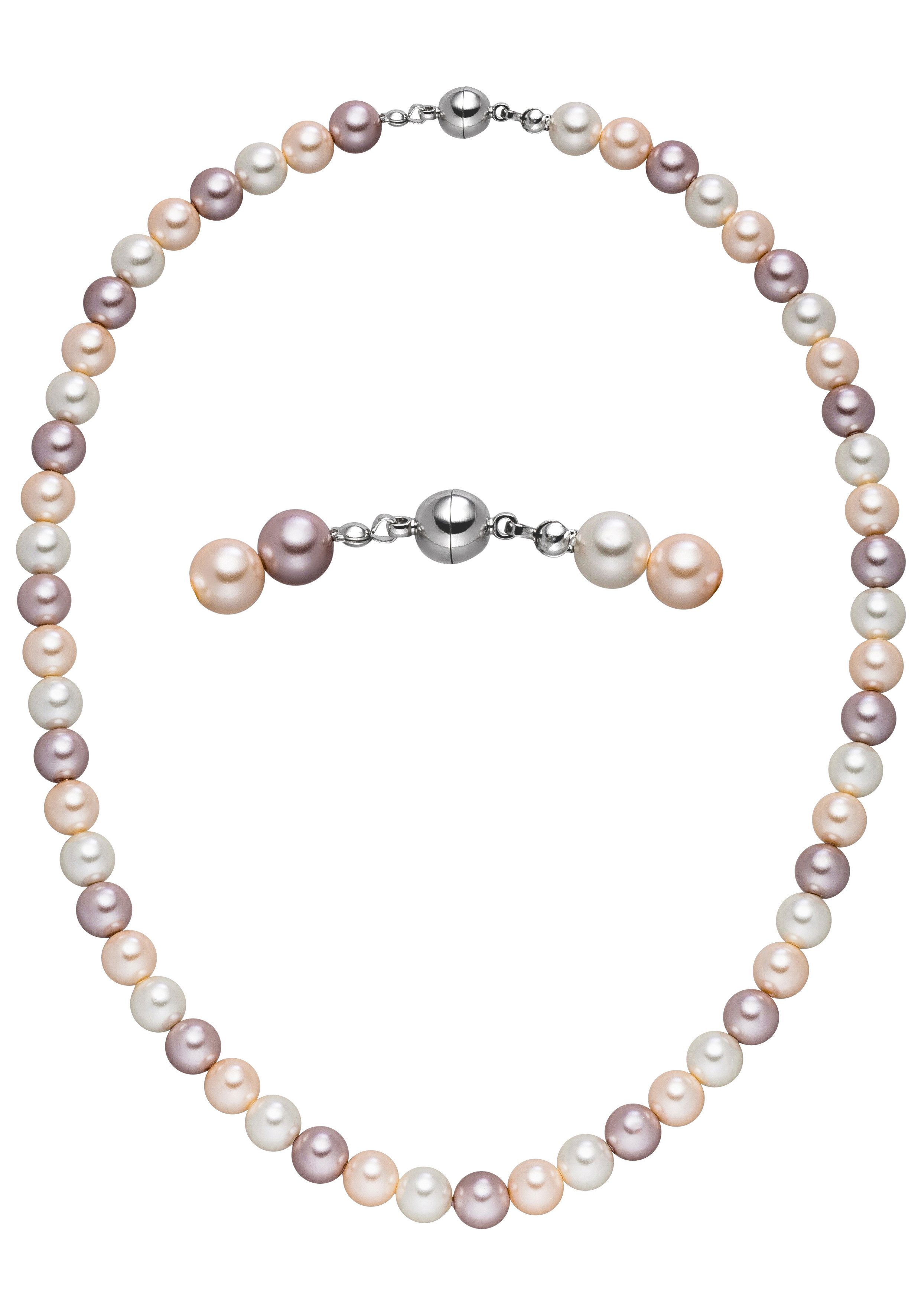 JOBO Kette ohne Anhänger Perlenkette, multicolor 8 mm 45 cm günstig online kaufen