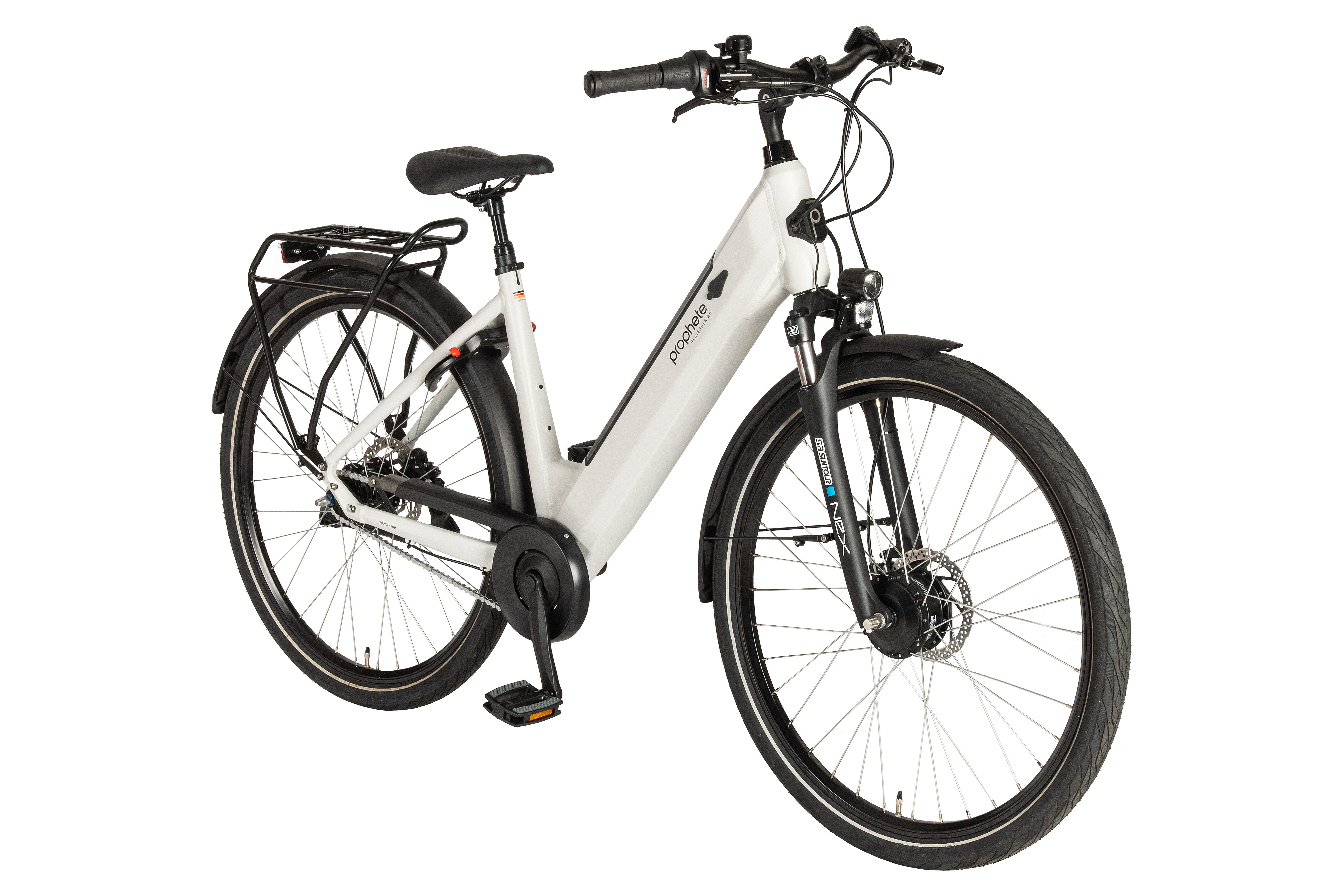 Prophete E-Bike Cityrad Geniesser 2.0, 7 Gang Shimano Nexus Schaltwerk, Nabenschaltung, Frontmotor, 360 Wh