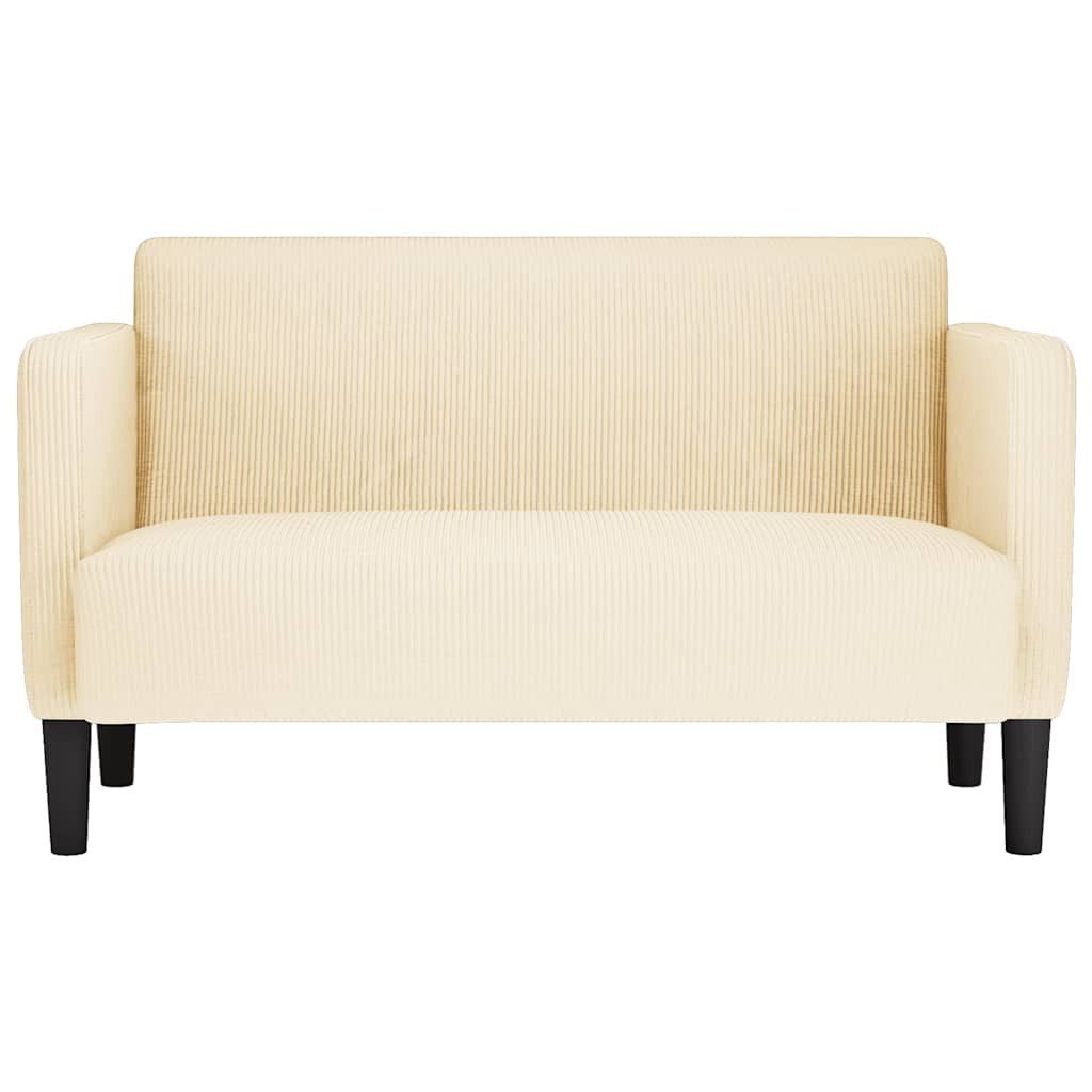 vidaXL Sofa Zweisitzer-Sofa Creme 109 cm günstig online kaufen