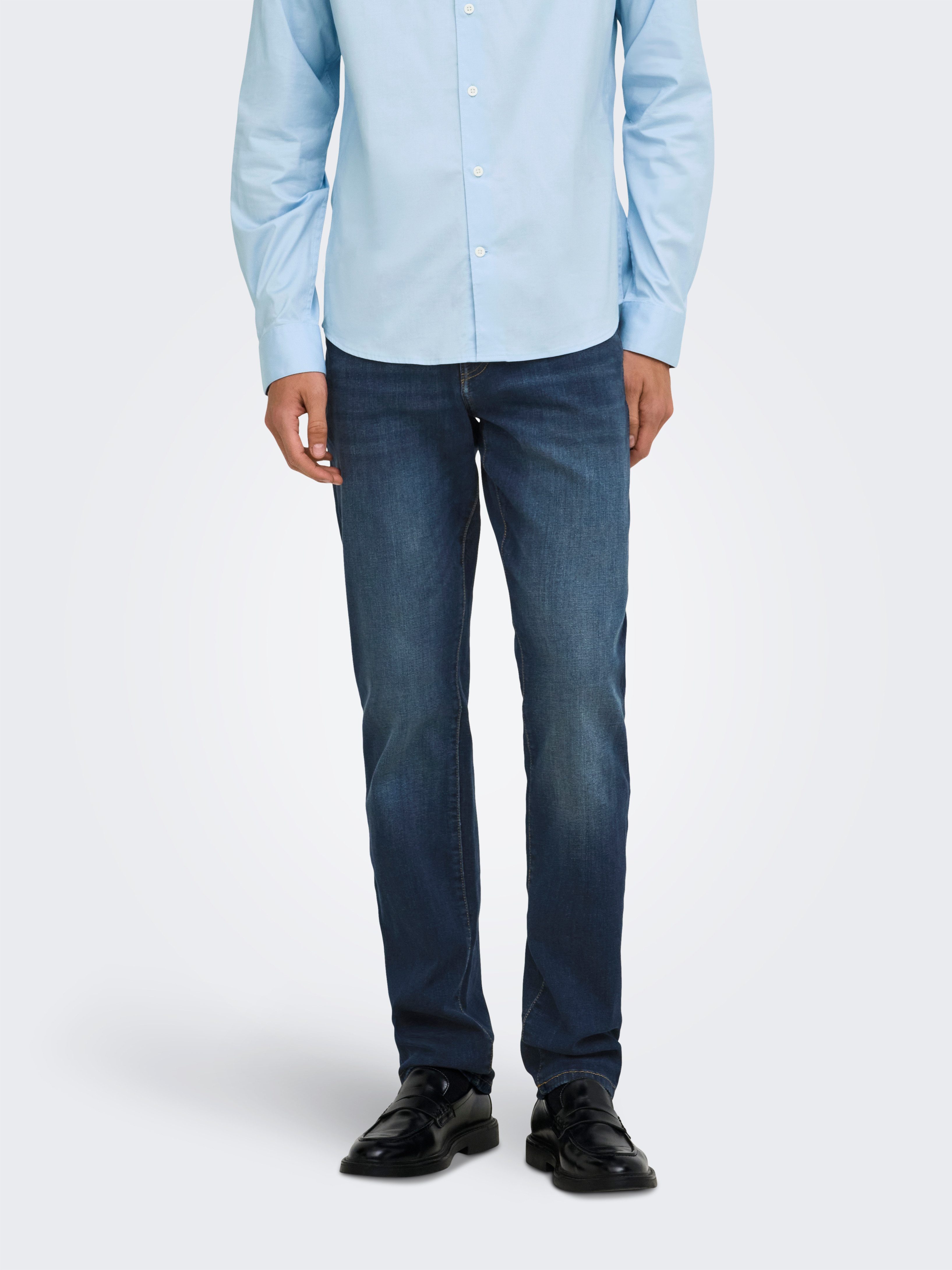 ONLY & SONS Straight-Jeans ONSWEFT REG. MBD 5094 TAI DNM NOOS Baumwollmischung, straight fit