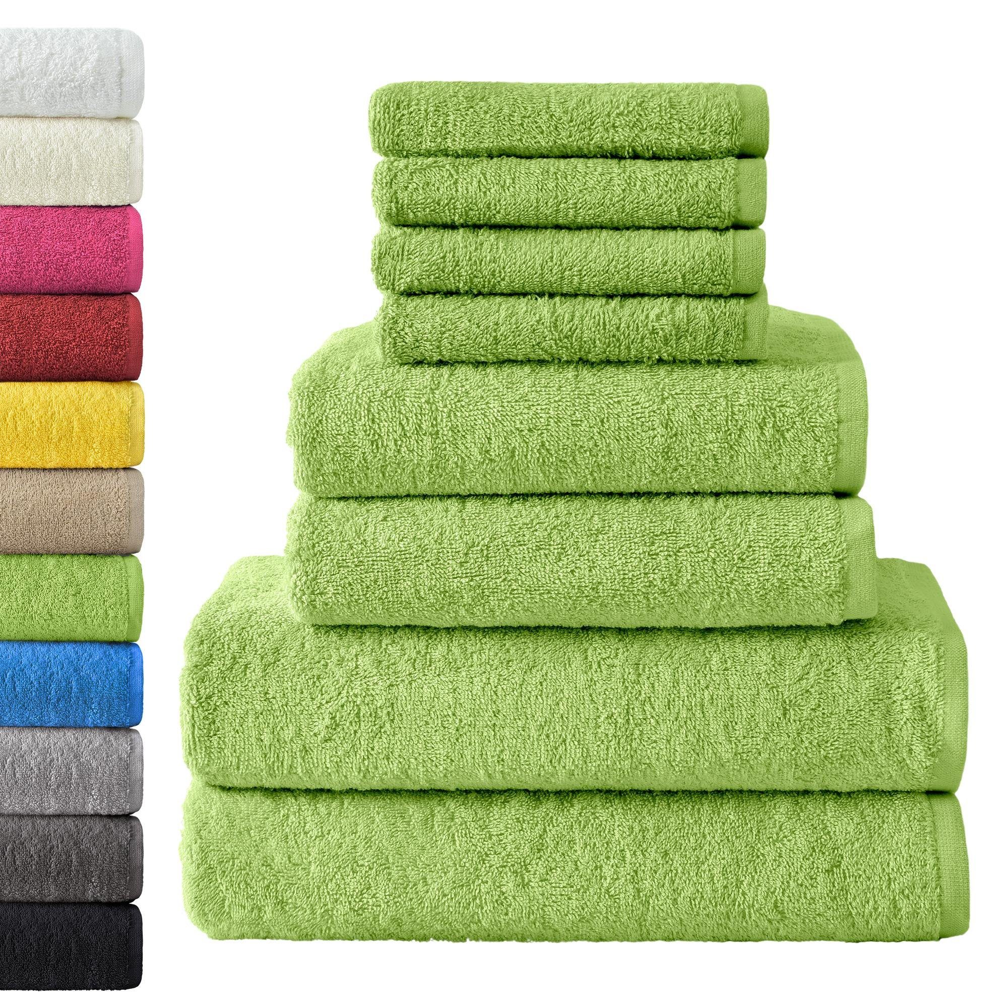 NatureMark Handtuch Set 8 tlg. Frottier Handtuch-Set, 100% Baumwolle (8-St) günstig online kaufen