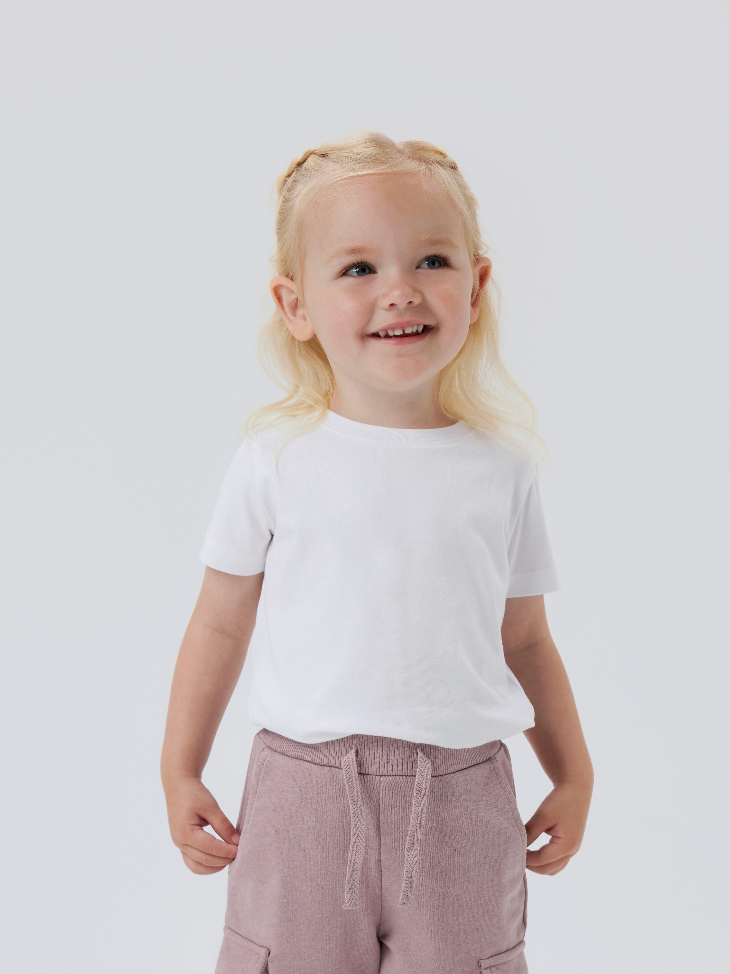 Name It Kurzarmshirt NMFVIBBI SS TOP NOOS Baumwollmischung, Kurzarm