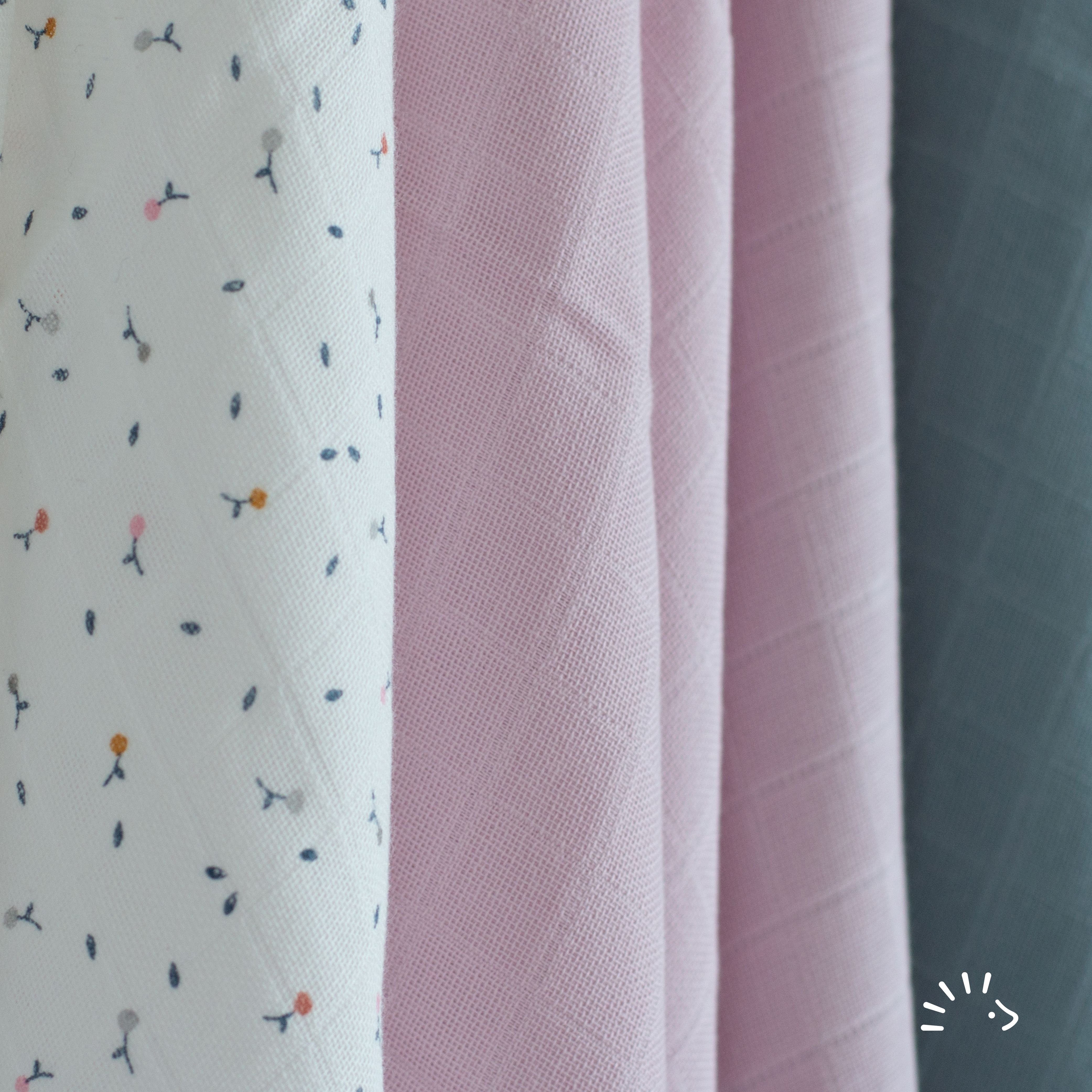 Popolini Stoffwindeln Baby Mullwindeln Spucktücher 3er, 100% Baumwolle