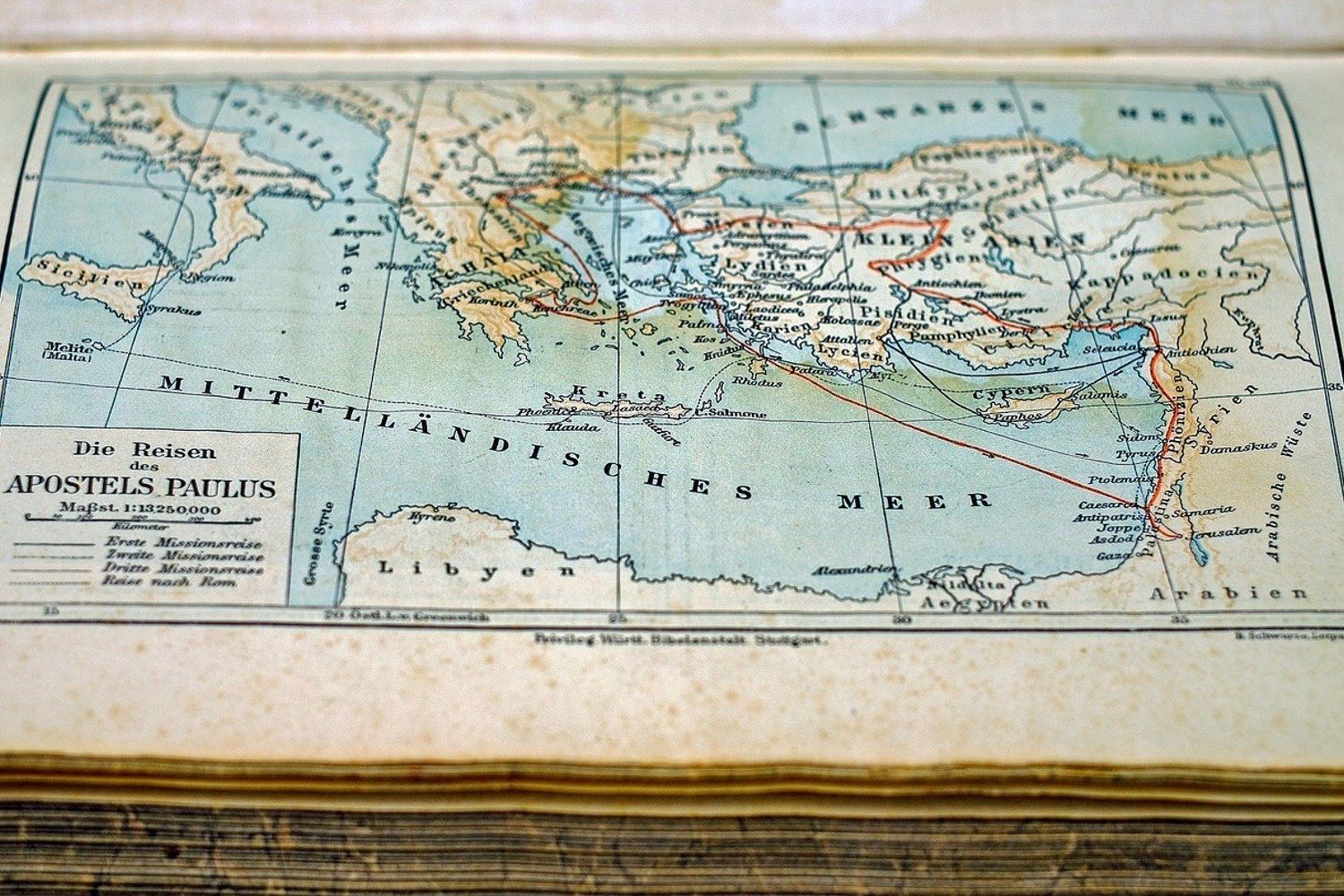 meberg Fototapete, Landkarte, Landkarte Fototapete 200x300 Wandbild Motiv cm Vliestapete Antik, Antike