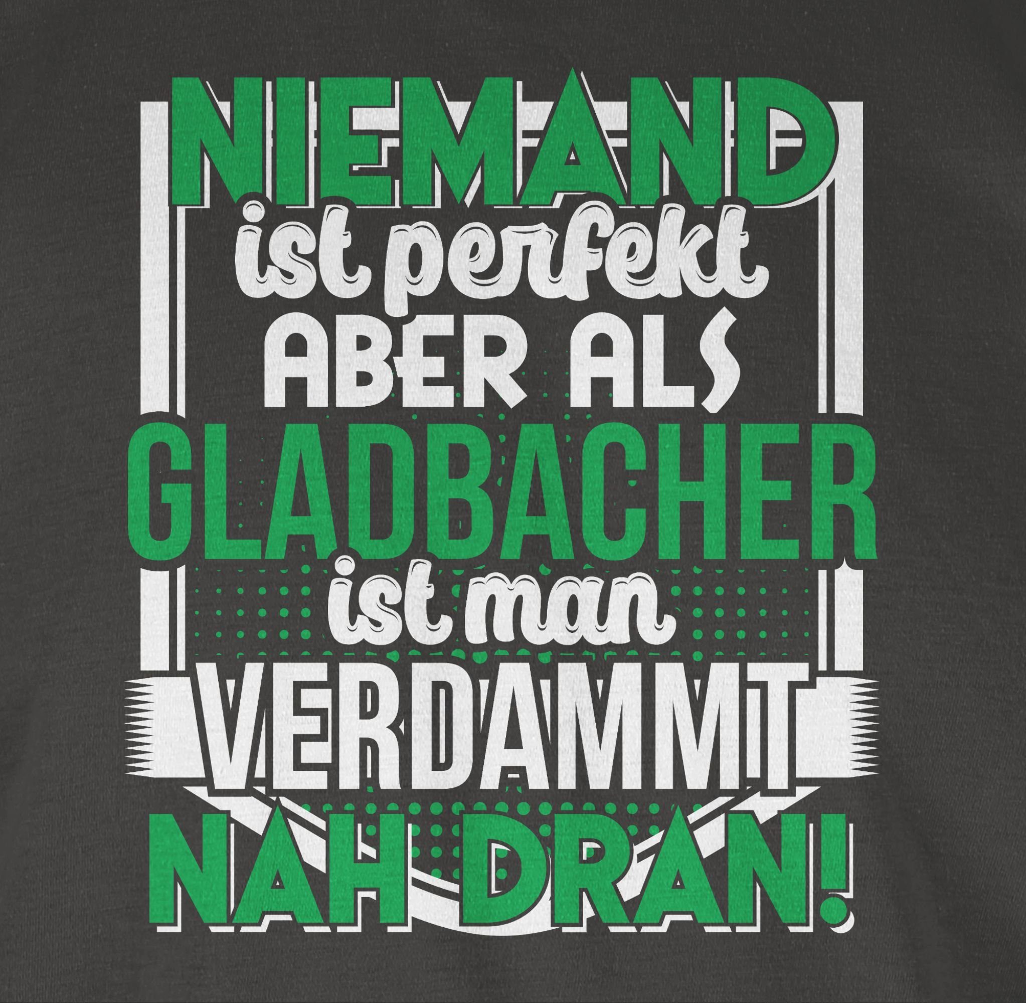 Niemand Stadt City und ist 03 Shirtracer Gladbacher Dunkelgrau T-Shirt perfekt Outfit