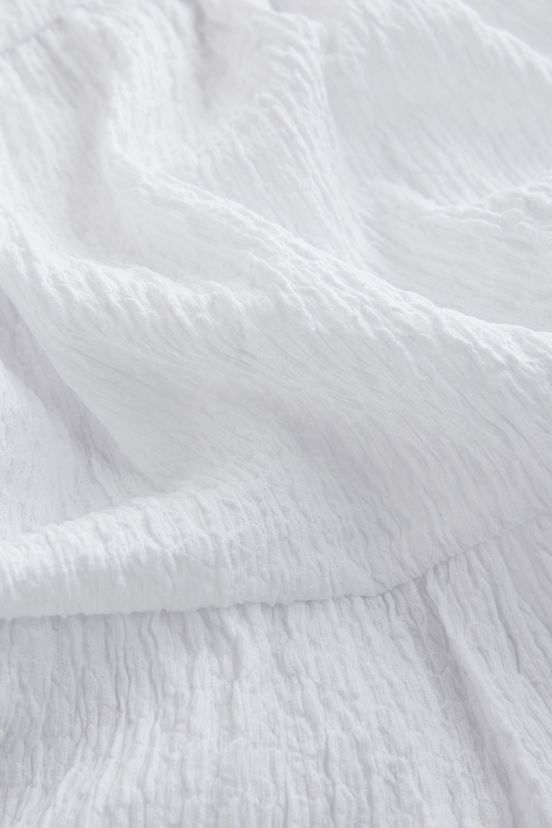 Next Trägerkleid Sommerkleid mit Trägern und Knitteroptik (1-tlg)