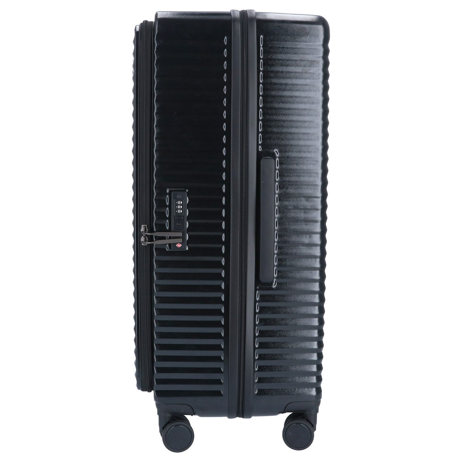 TheTrueC Koffer TheTrueC 4 Rollen Trolley 3er Set S/M/L - MONACO Black, 4 Rollen Rollen