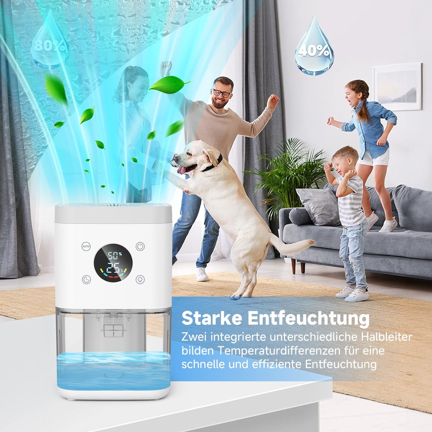 LEENON Luftentfeuchter Elektrisch, Leise Dehumidifier, Raumentfeuchter mit günstig online kaufen