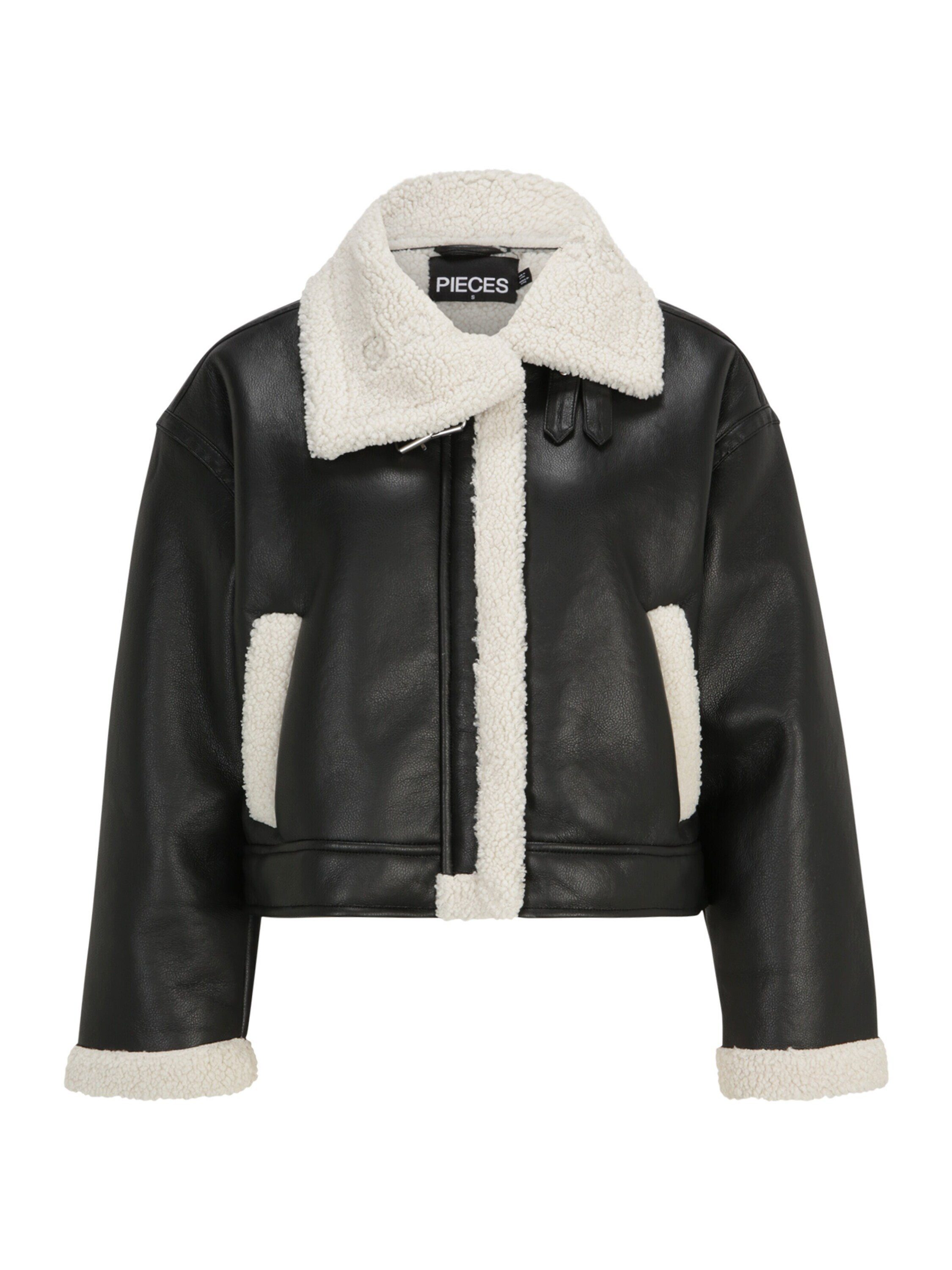 Pieces (Petite) Lederjacke JANELLE (1-St)