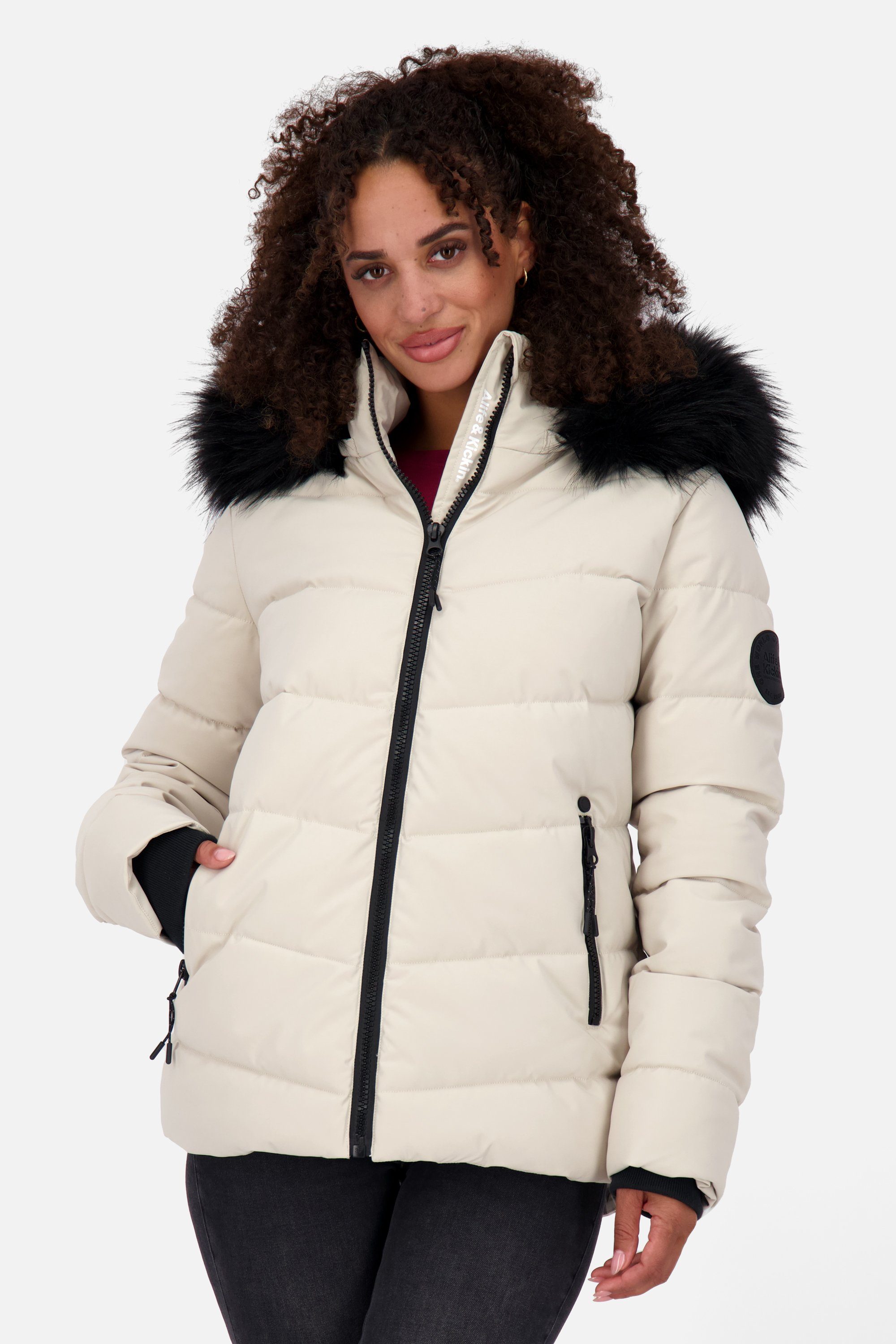 Puffer Winterjacke AdelaAK Winterjacke Steppjacke, Kickin & A Damen Jacket pumice Alife